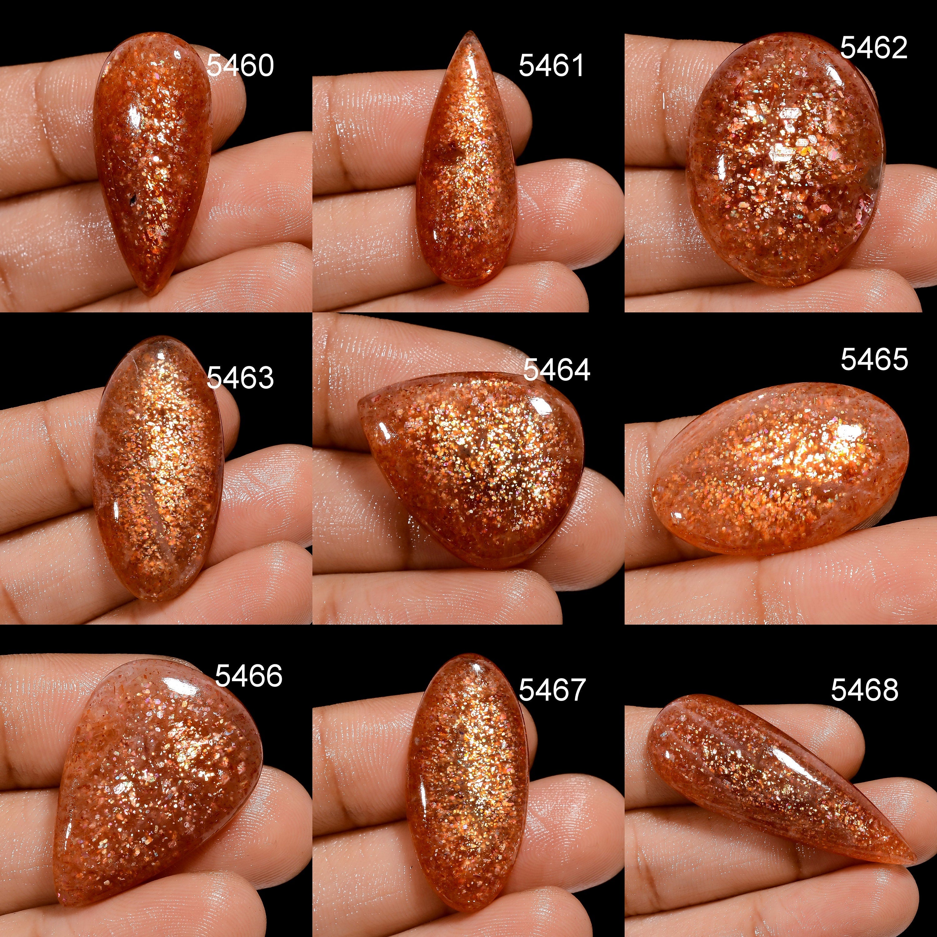 Natural Sunstone Cabochon, AAA Quality Loose Gemstone - image 3