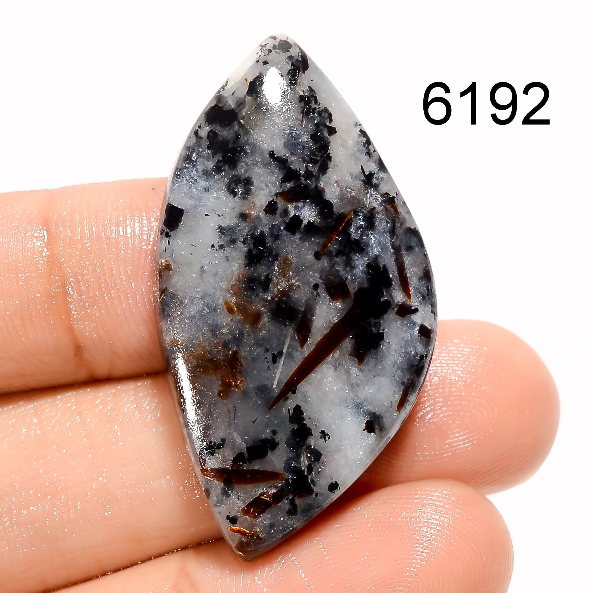 Natural Astrophylite Cabochon Wholesale Gemstone, Handmade Designer Crystal, DIY-ART-CRAFTS Pendant Necklace Jewelry Mak - image 3