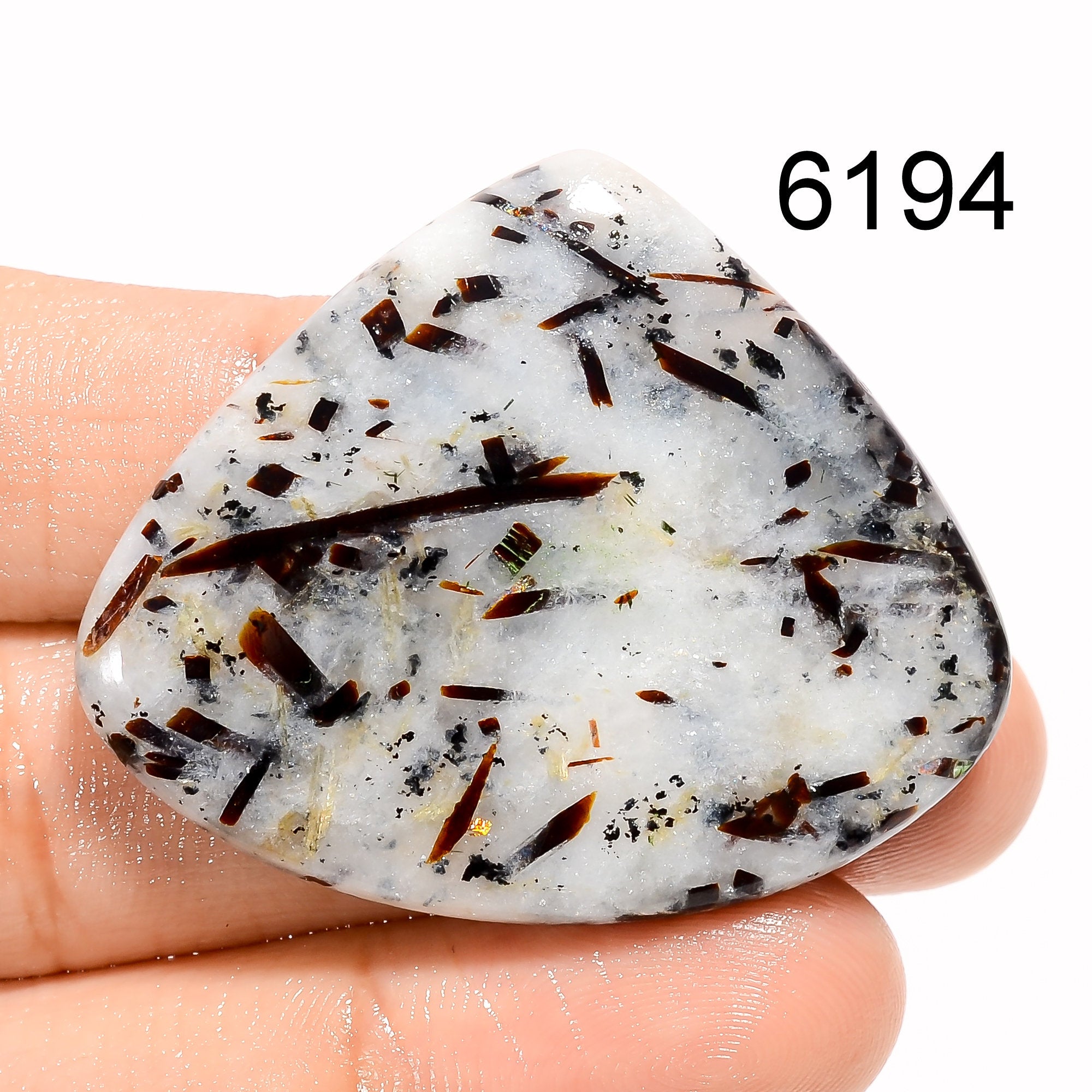 Natural Astrophylite Cabochon Wholesale Gemstone, Handmade Designer Crystal, DIY-ART-CRAFTS Pendant Necklace Jewelry Mak - image 5