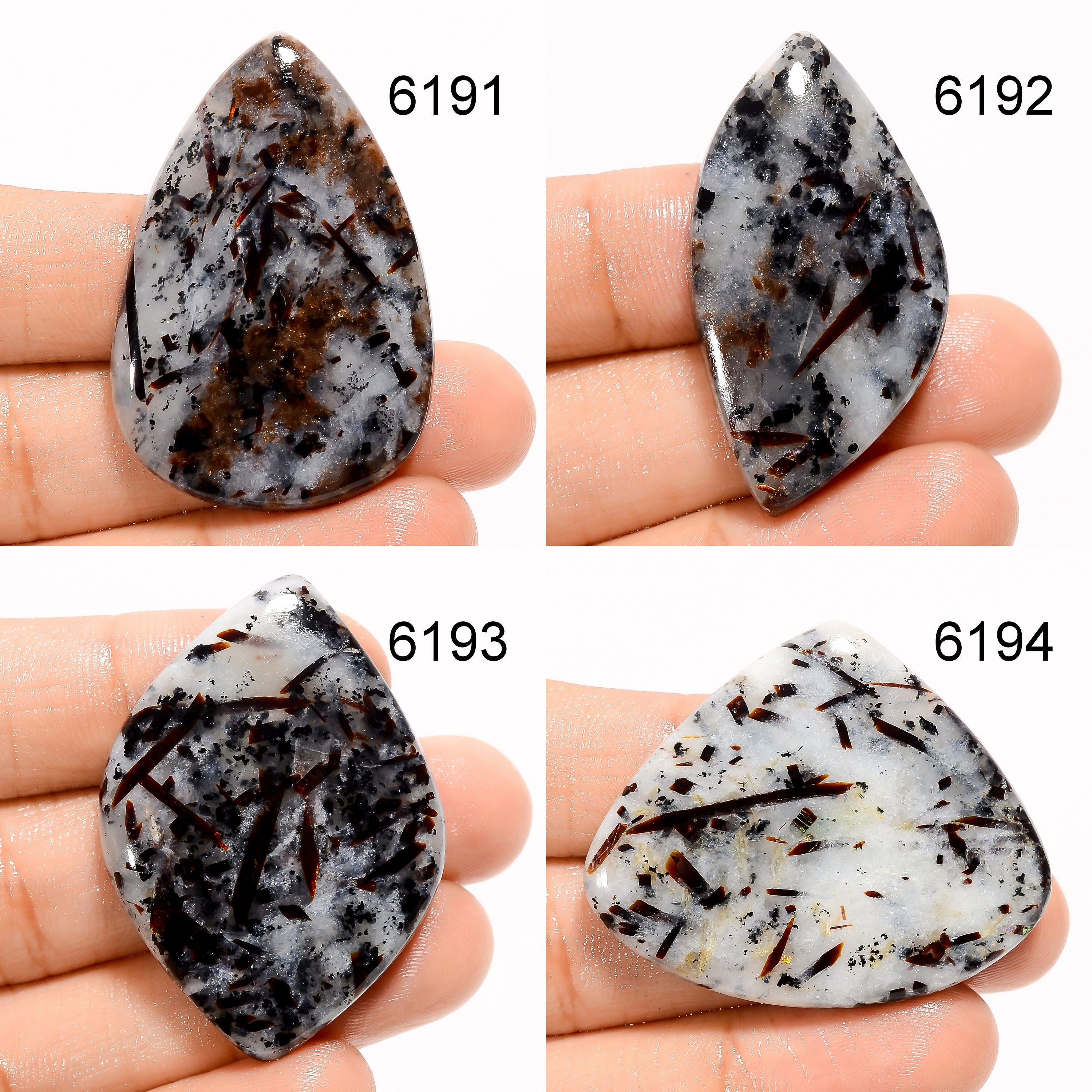 Natural Astrophylite Cabochon Wholesale Gemstone, Handmade Designer Crystal, DIY-ART-CRAFTS Pendant Necklace Jewelry Mak - image 2