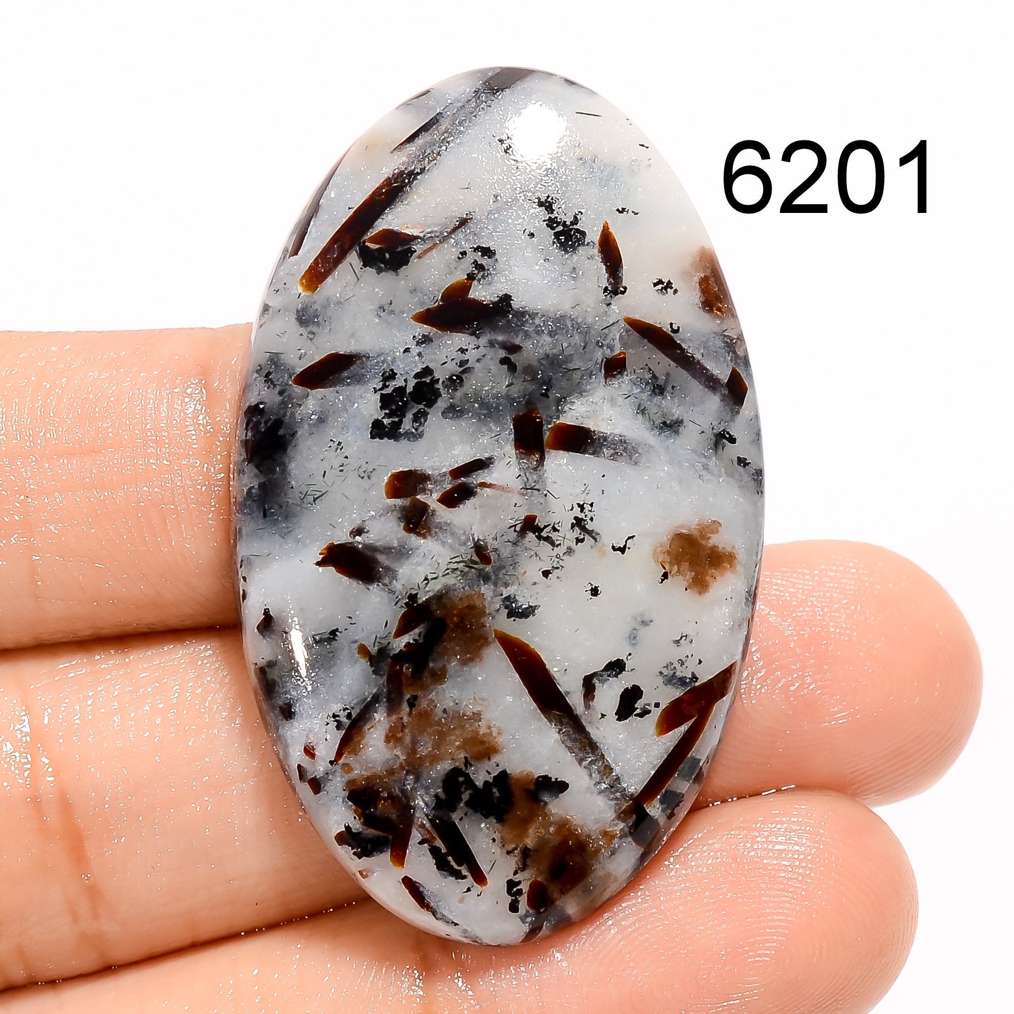 Natural Astrophylite Cabochon Wholesale Gemstone, Handmade Designer Crystal, DIY-ART-CRAFTS Pendant Necklace Jewelry Mak - image 2