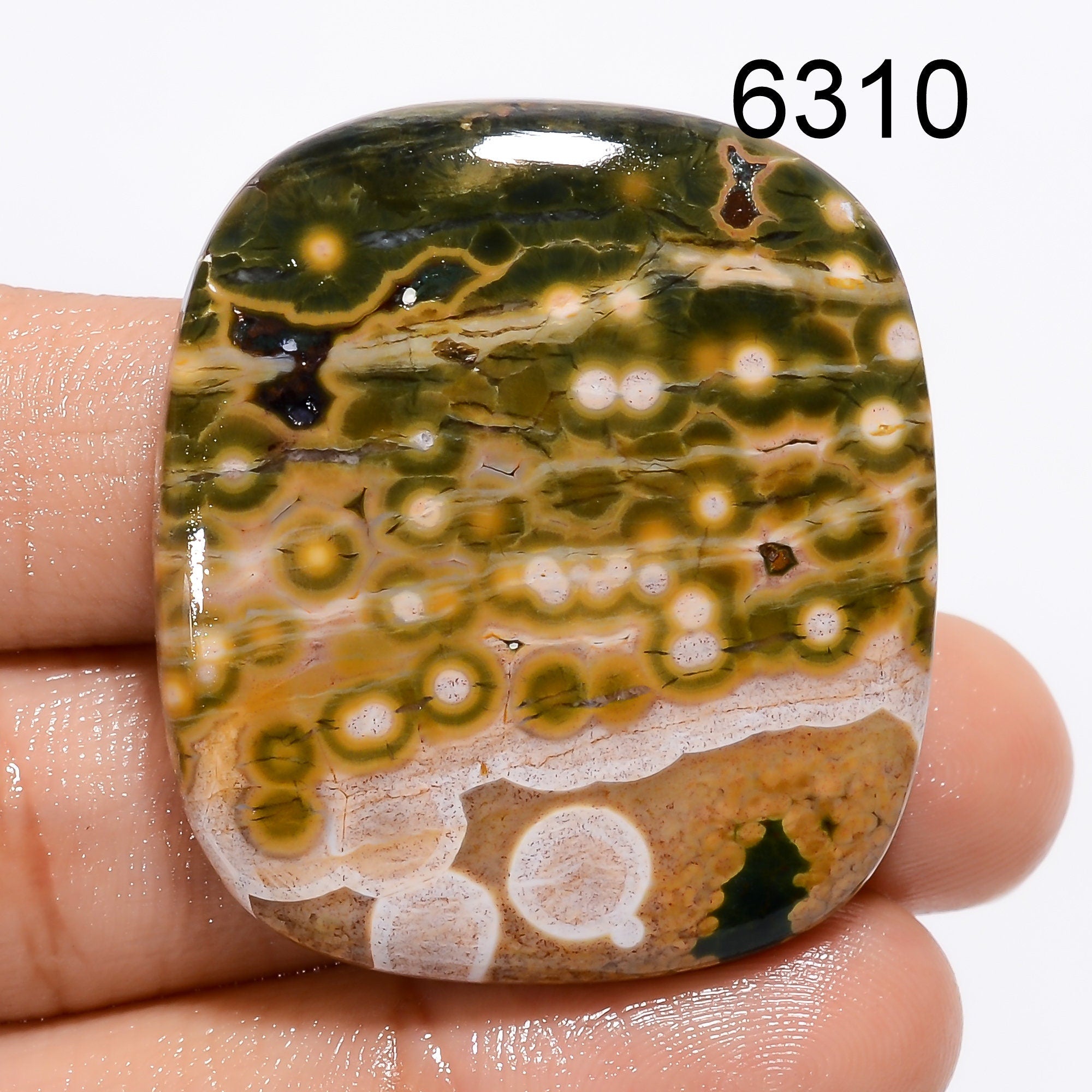 Natural Ocean Jasper Cabochon, Mix Shape Gemstone, Jewelry Making - image 3