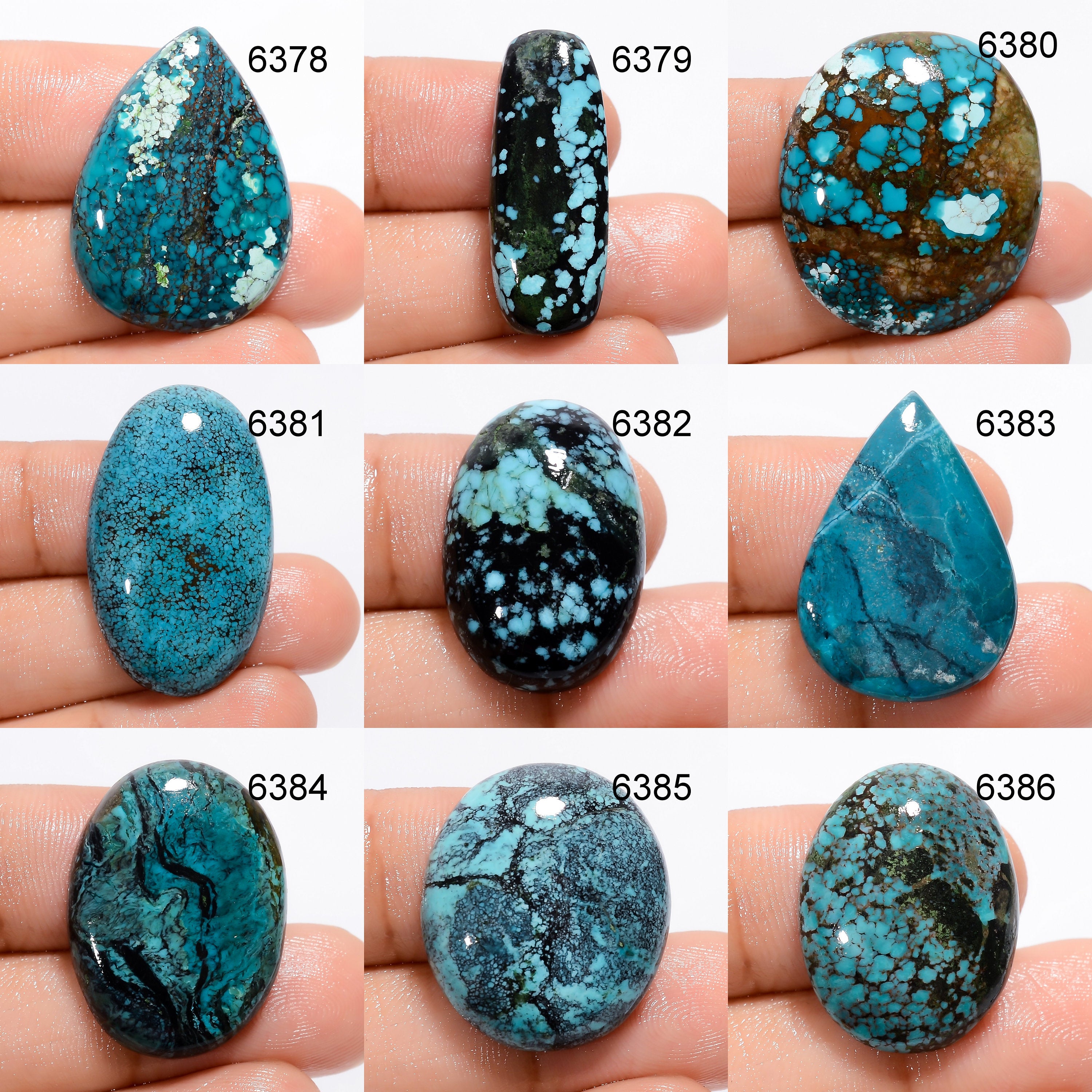 Natural Tibetan Turquoise Cabochon, AAA Quality Gemstone, Jewelry Making - image 5