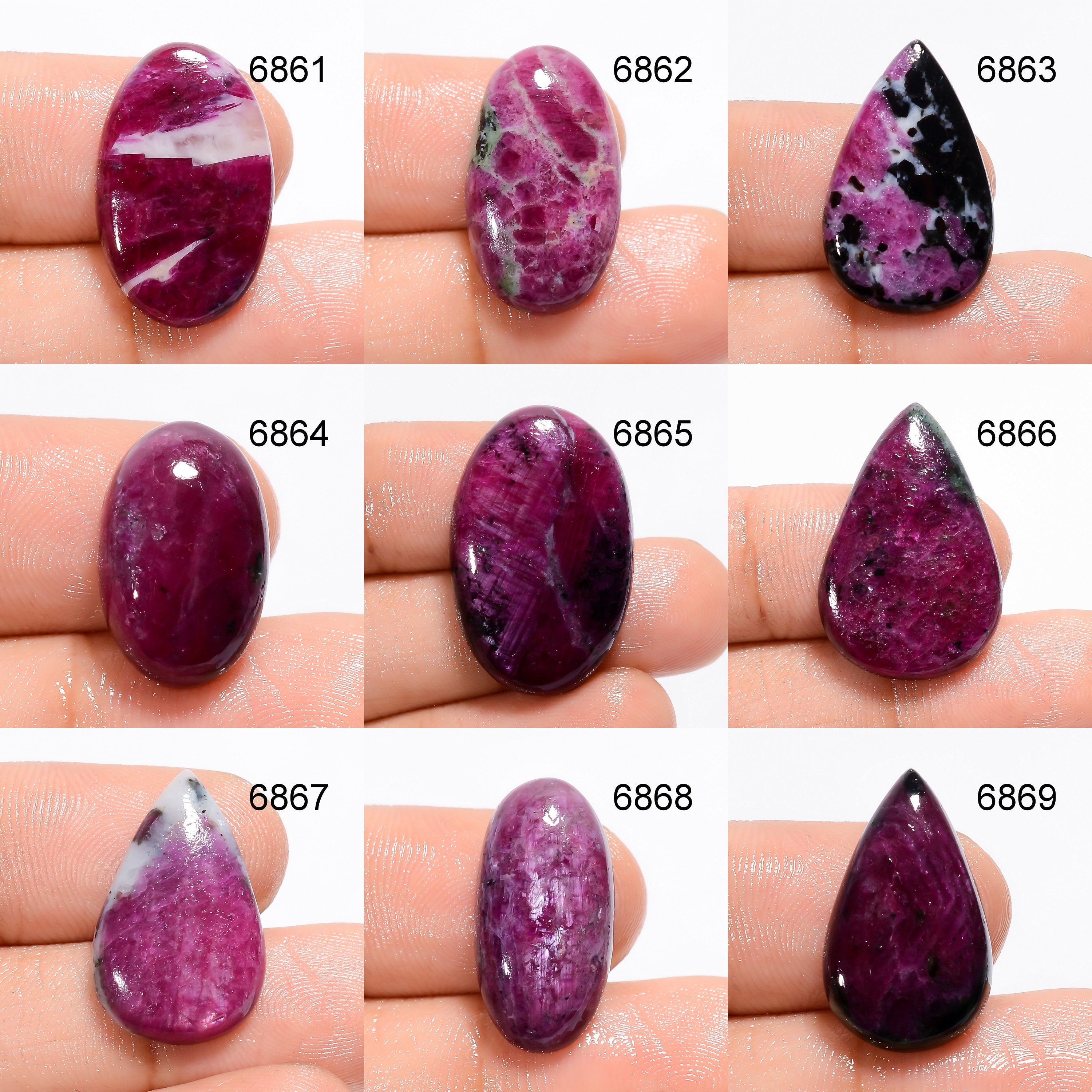 Natural Ruby Gemstone Cabochon, Natural Ruby Cabochons, Top Quality Healing Ruby Cabochon, Loose Ruby Gemstone For Jewel - image 5