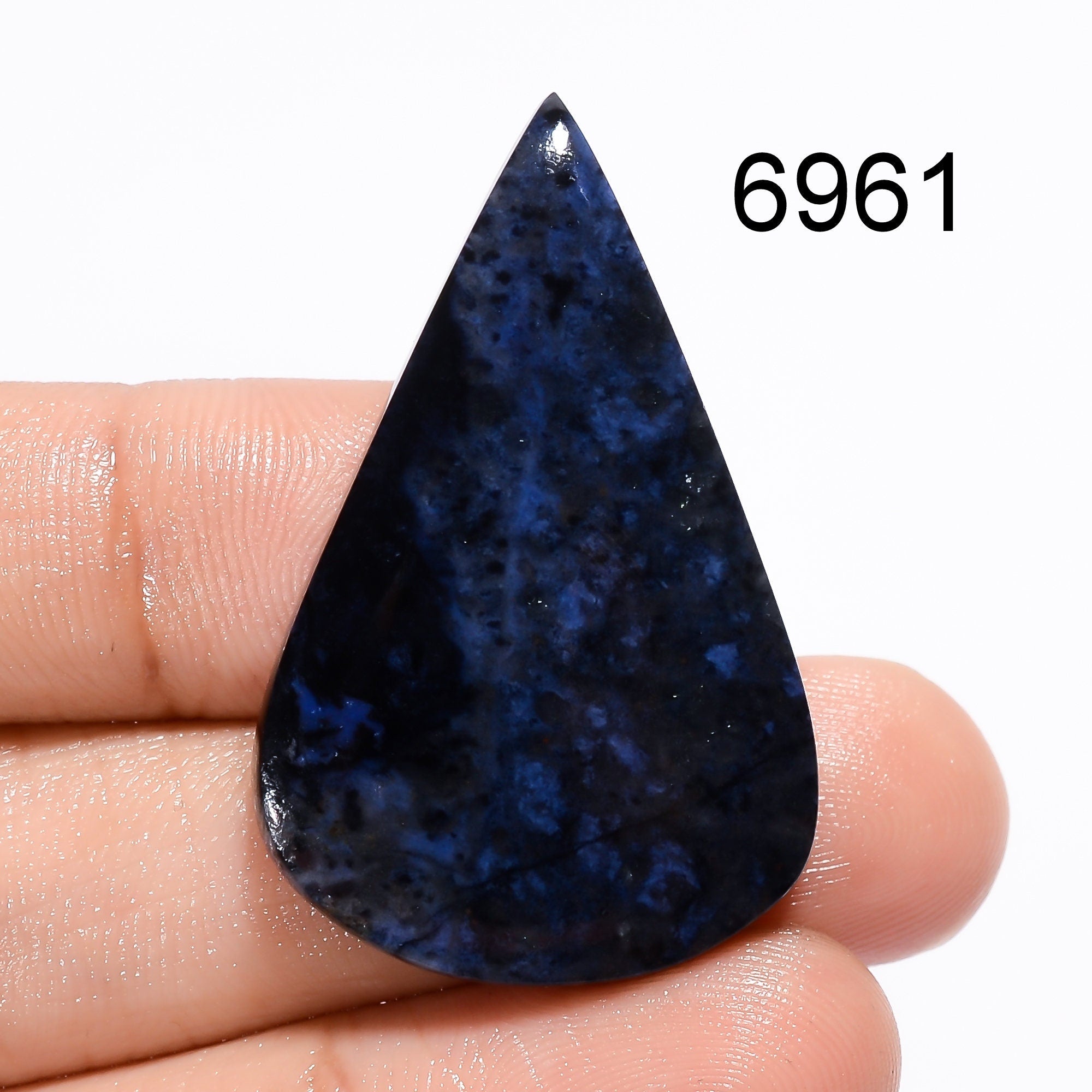 Dumortierite Gemstone, Designer Dumortierite Cabochon, Loose Dumortierite Gemstone Pendant For Jewelry Making Supply, Bl