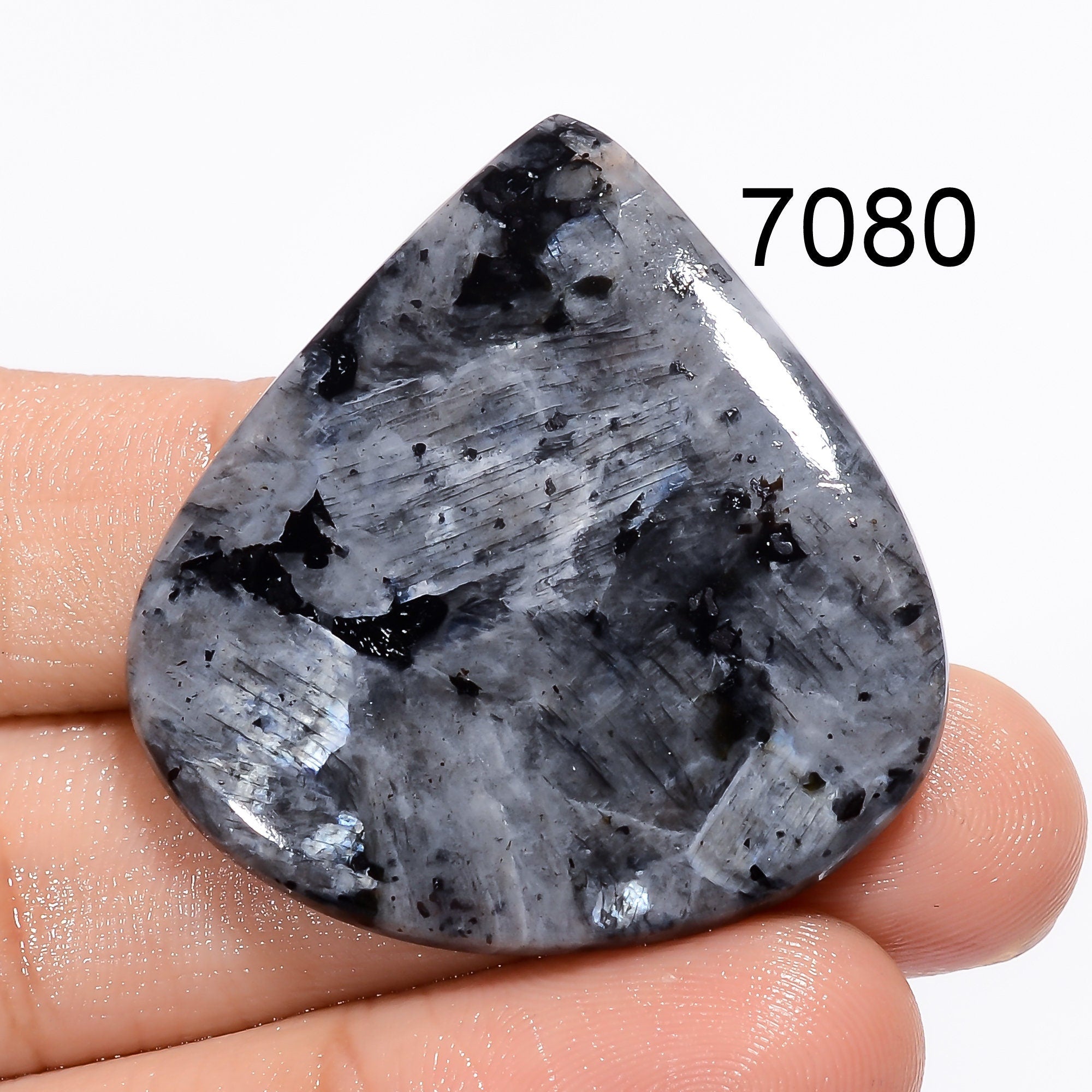 Larvakite Gemstone, Natural Designer Larvakite Jasper Cabochon, Loose Gemstone For Jewelry Making Supplies, Pendant Neck - image 2