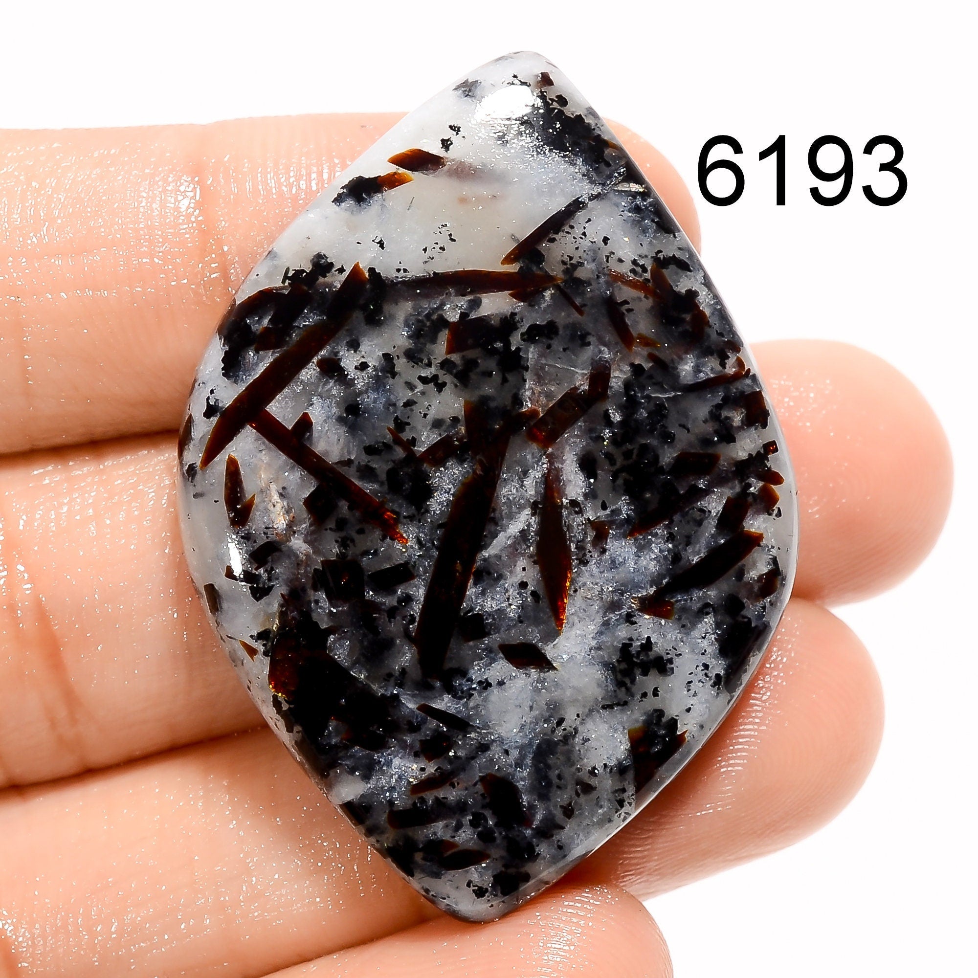 Natural Astrophylite Cabochon Wholesale Gemstone, Handmade Designer Crystal, DIY-ART-CRAFTS Pendant Necklace Jewelry Mak - image 4