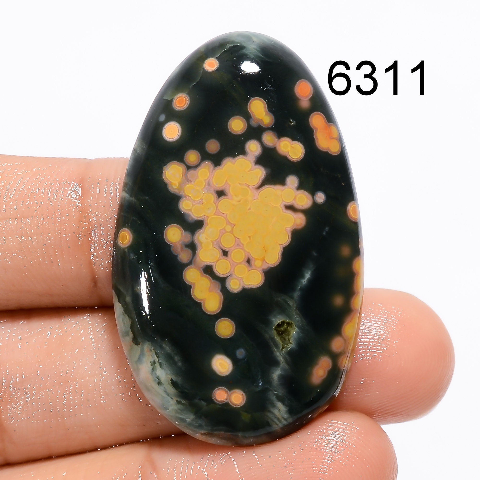 Natural Ocean Jasper Cabochon, Mix Shape Gemstone, Jewelry Making - image 4