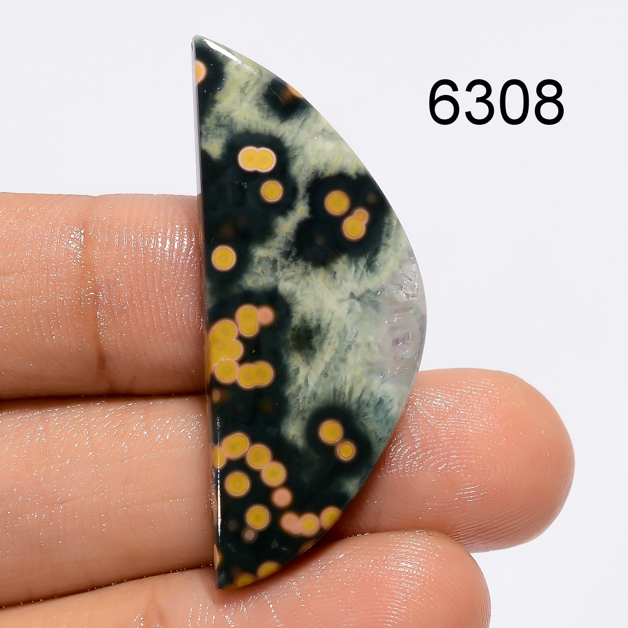 Natural Ocean Jasper Cabochon, Mix Shape Gemstone, Jewelry Making