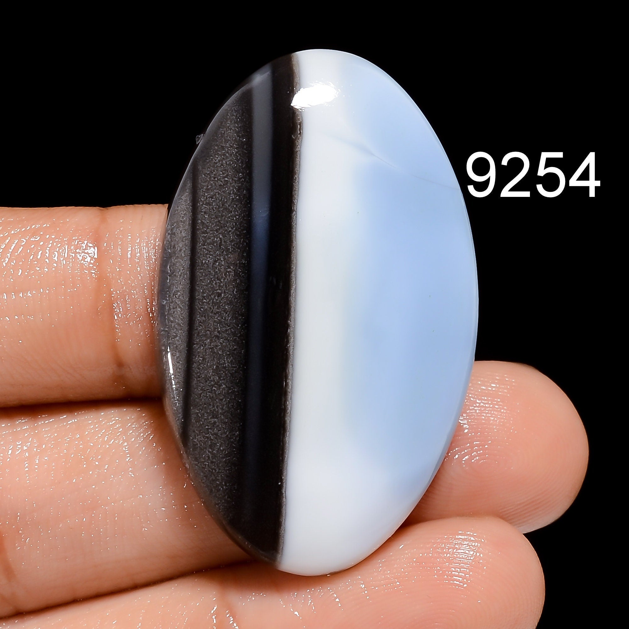 Natural Owyhee Blue Opal Cabochon, AAA Grade Loose Gemstone - image 5