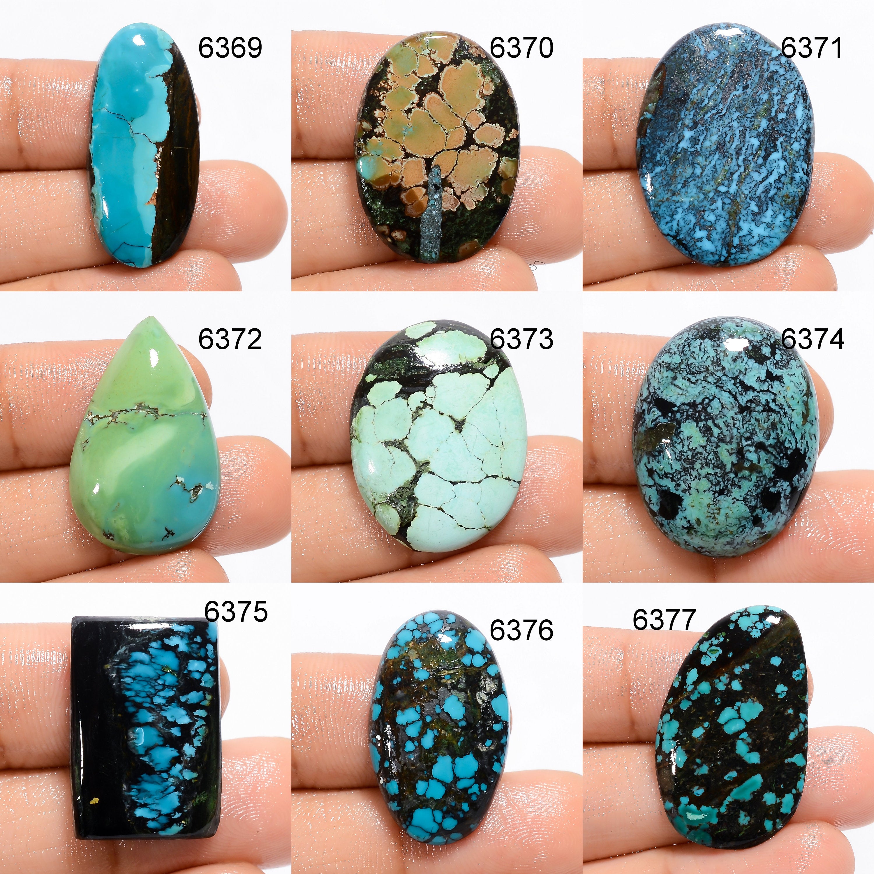 Natural Tibetan Turquoise Cabochon, AAA Quality Gemstone, Jewelry Making - image 4