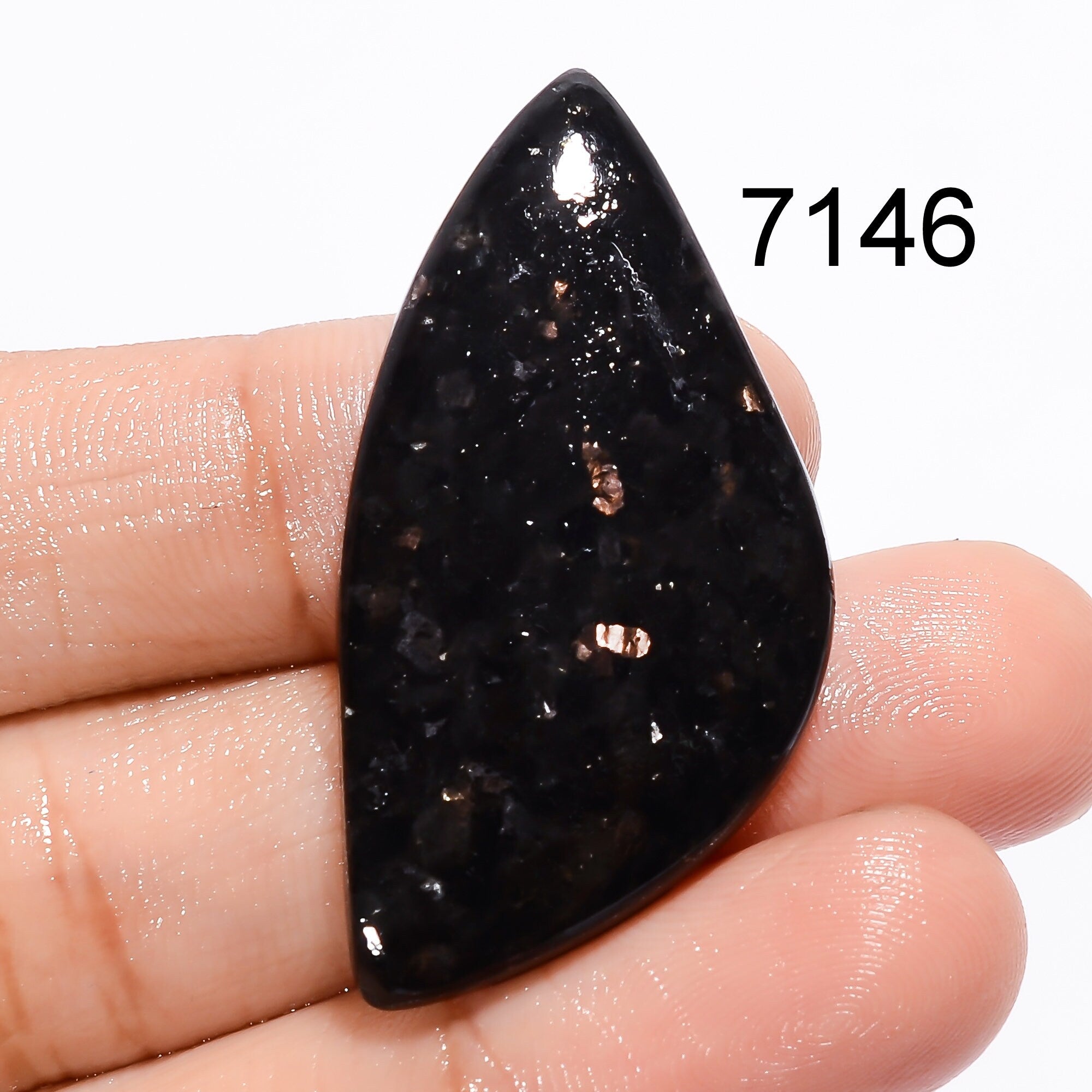 Golden Nuummite Gemstone, Mix Polished Loose Golden Nuummite Crystal Gemstone, Pendant Necklace Jewelry making supply, C - image 3