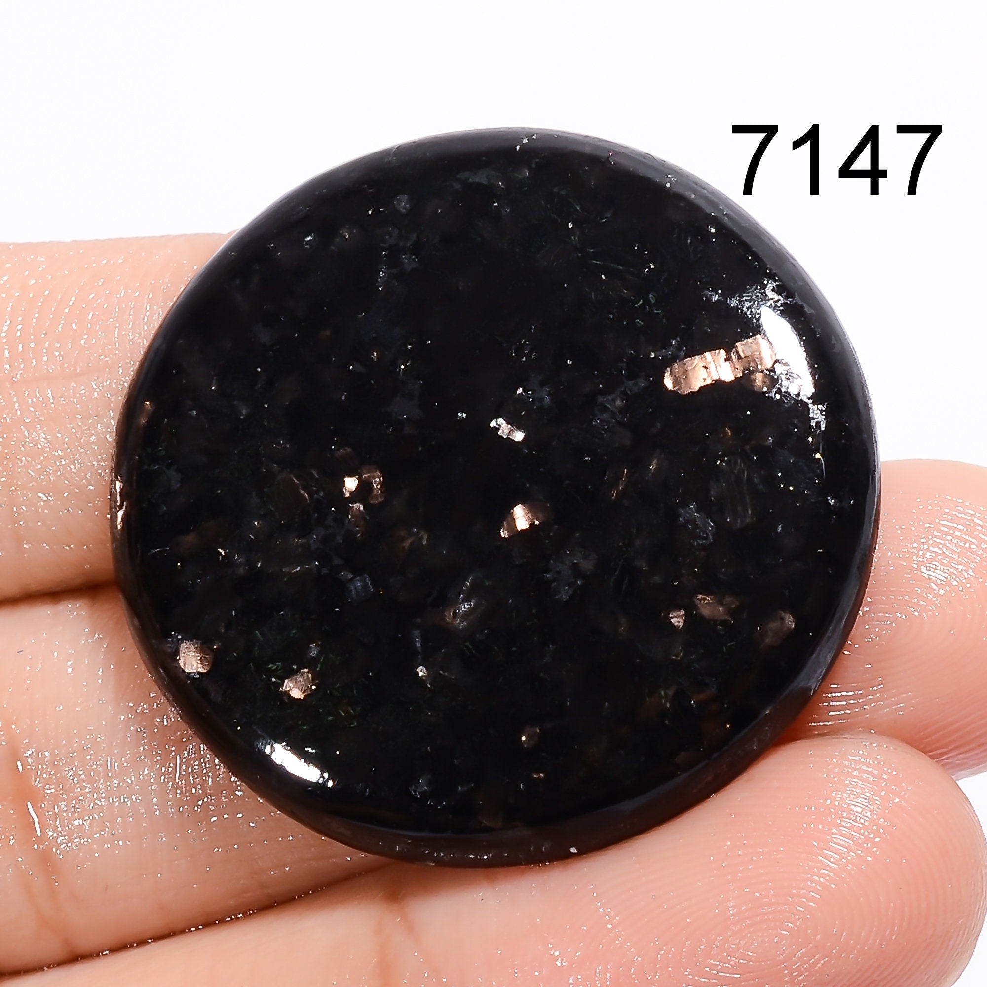 Golden Nuummite Gemstone, Mix Polished Loose Golden Nuummite Crystal Gemstone, Pendant Necklace Jewelry making supply, C - image 4