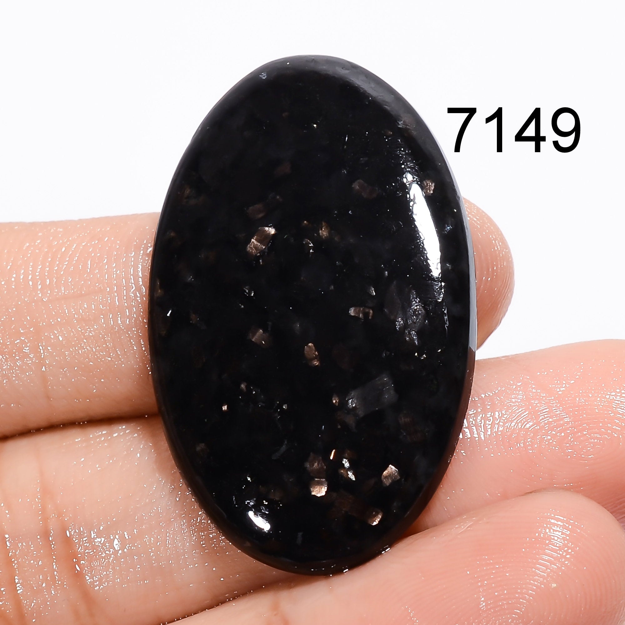 Golden Nuummite Gemstone, Mix Polished Loose Golden Nuummite Crystal Gemstone, Pendant Necklace Jewelry making supply, C - image 5