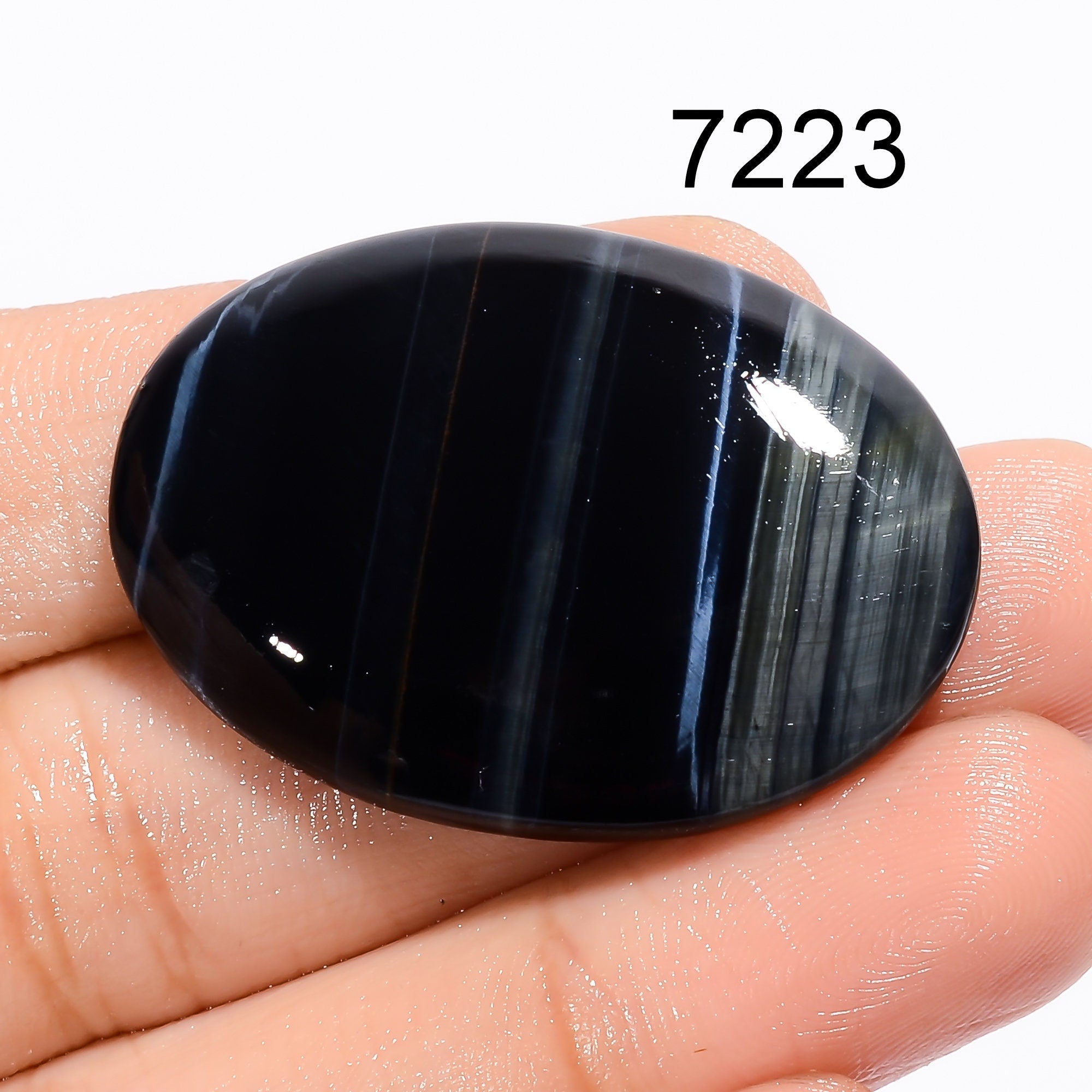 Blue Tiger Eye Gemstone Cabochon, Mix Shape Natural Blue Tiger Eye Cabochon, Loose Tiger Eye For Jewelry Making Supply, 