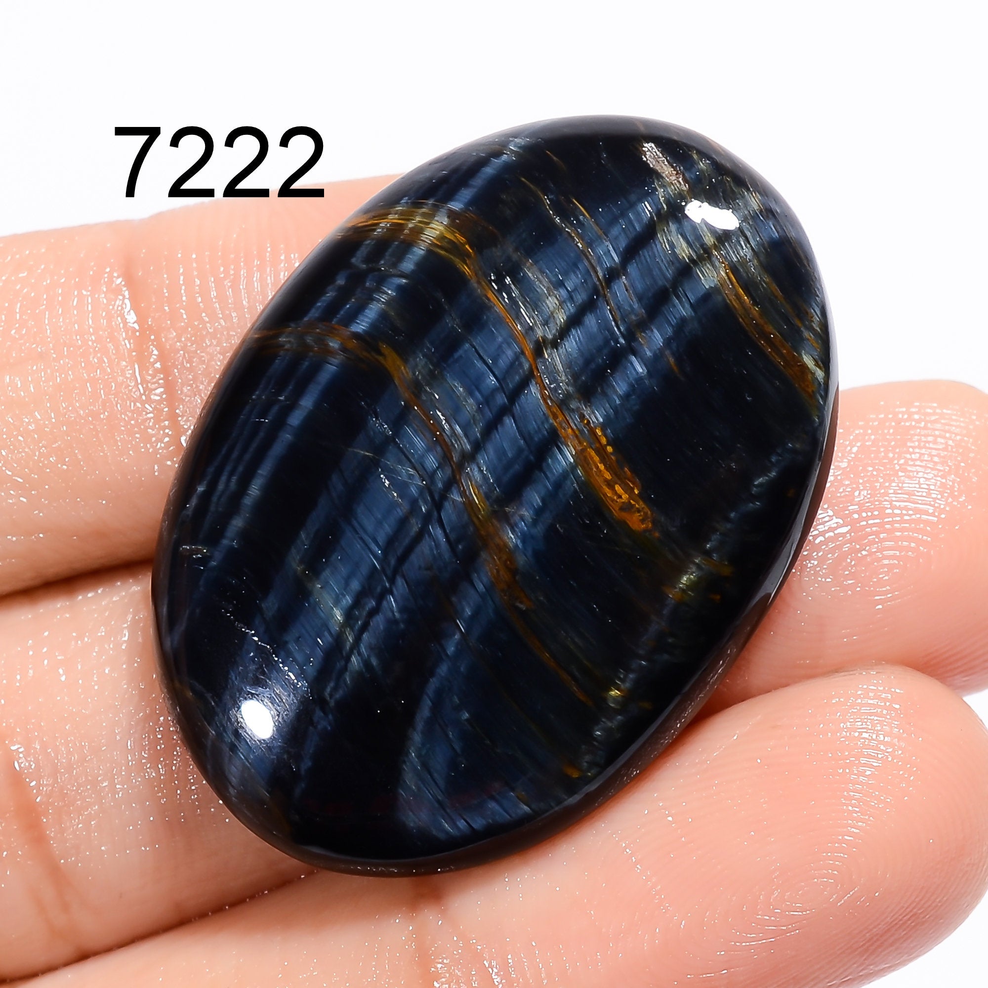 Blue Tiger Eye Gemstone Cabochon, Mix Shape Natural Blue Tiger Eye Cabochon, Loose Tiger Eye For Jewelry Making Supply, 