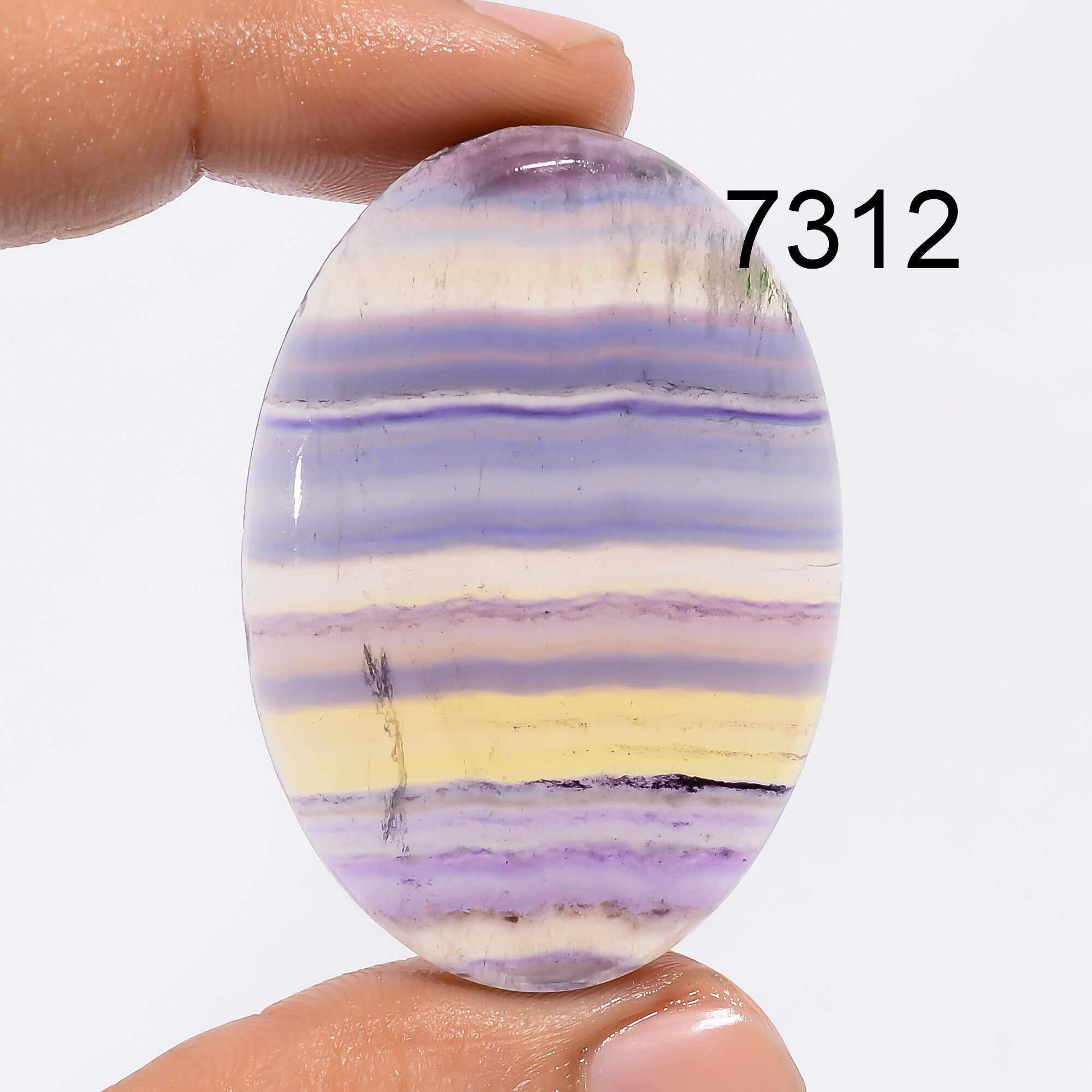Natural Rainbow Fluorite Gemstone Cabochon, Mix Shape Jewelry Making Supply. - image 3