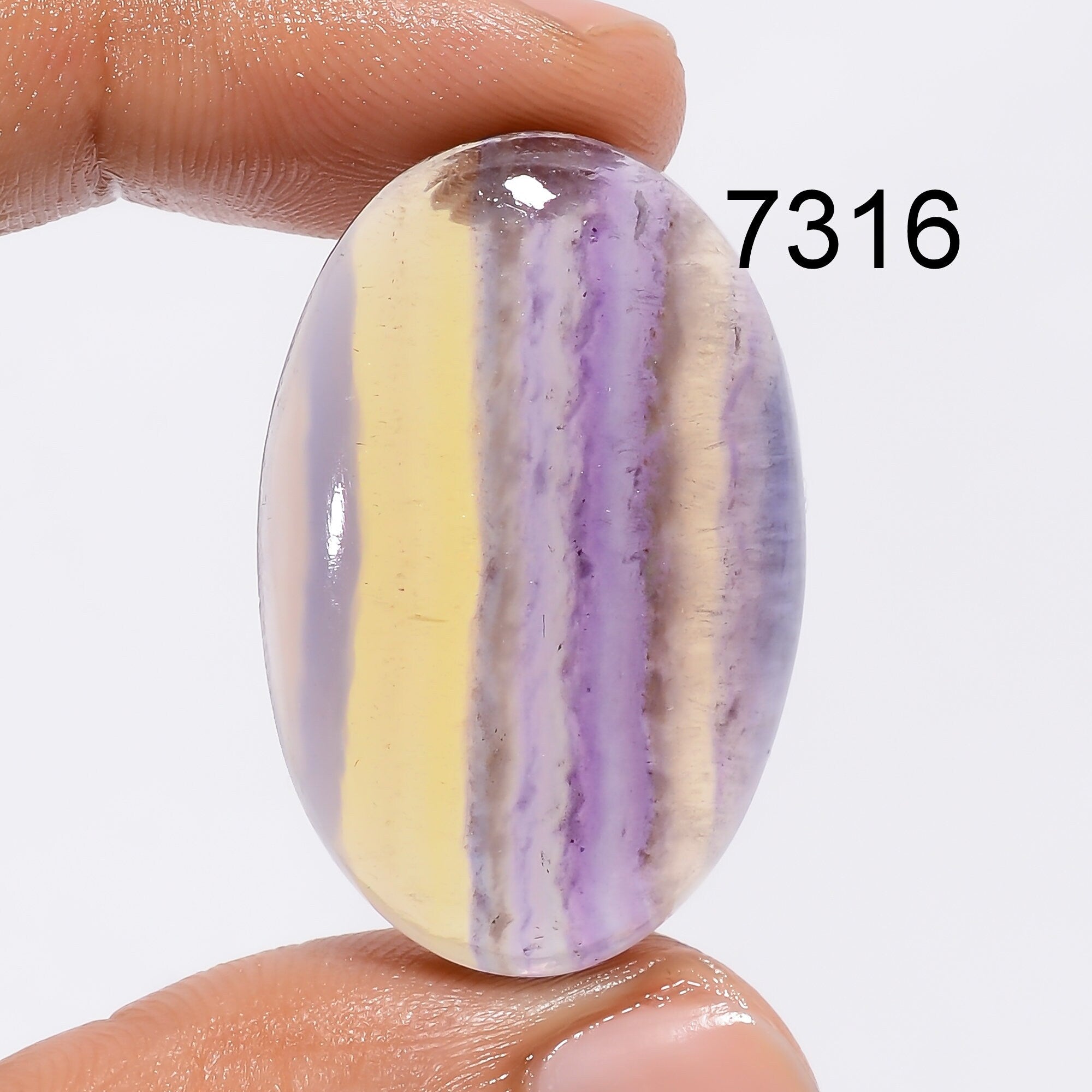 Natural Rainbow Fluorite Gemstone Cabochon, Mix Shape Jewelry Making Supply. - image 7