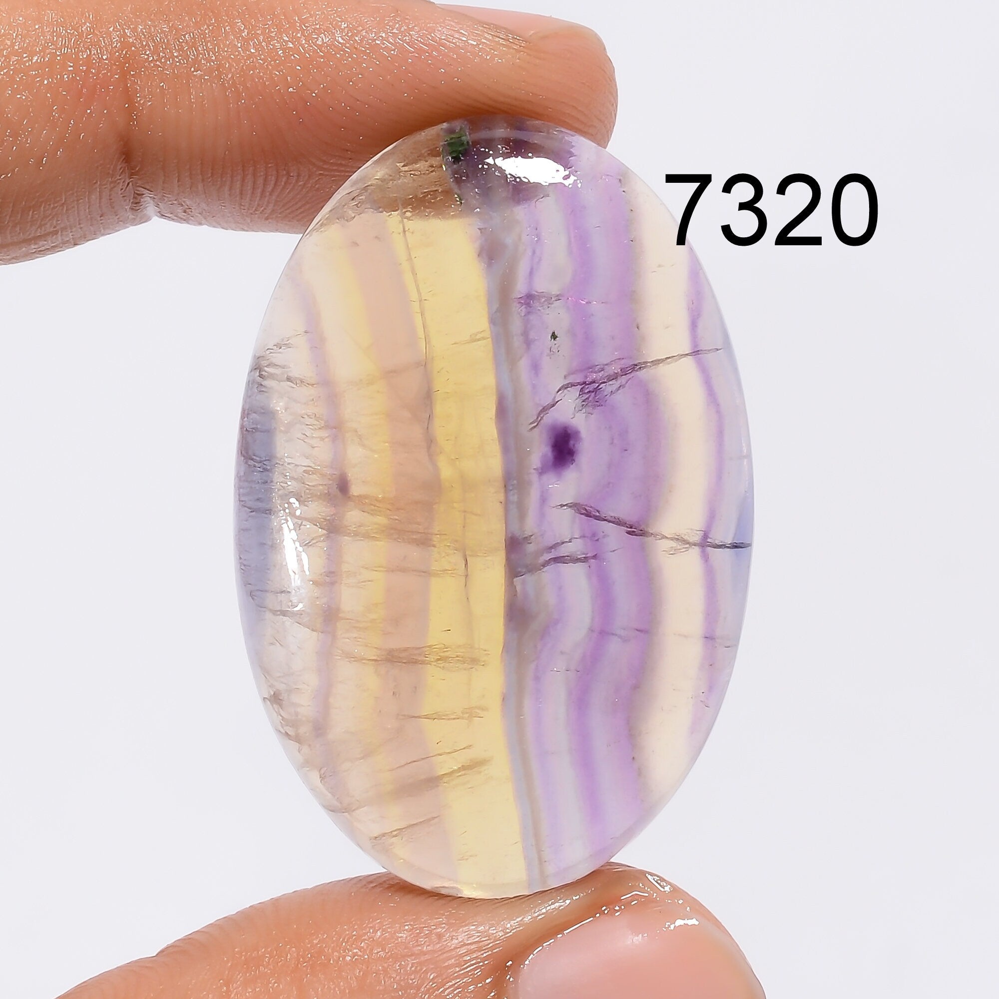 Natural Rainbow Fluorite Gemstone Cabochon, Mix Shape Jewelry Making Supply. - image 10