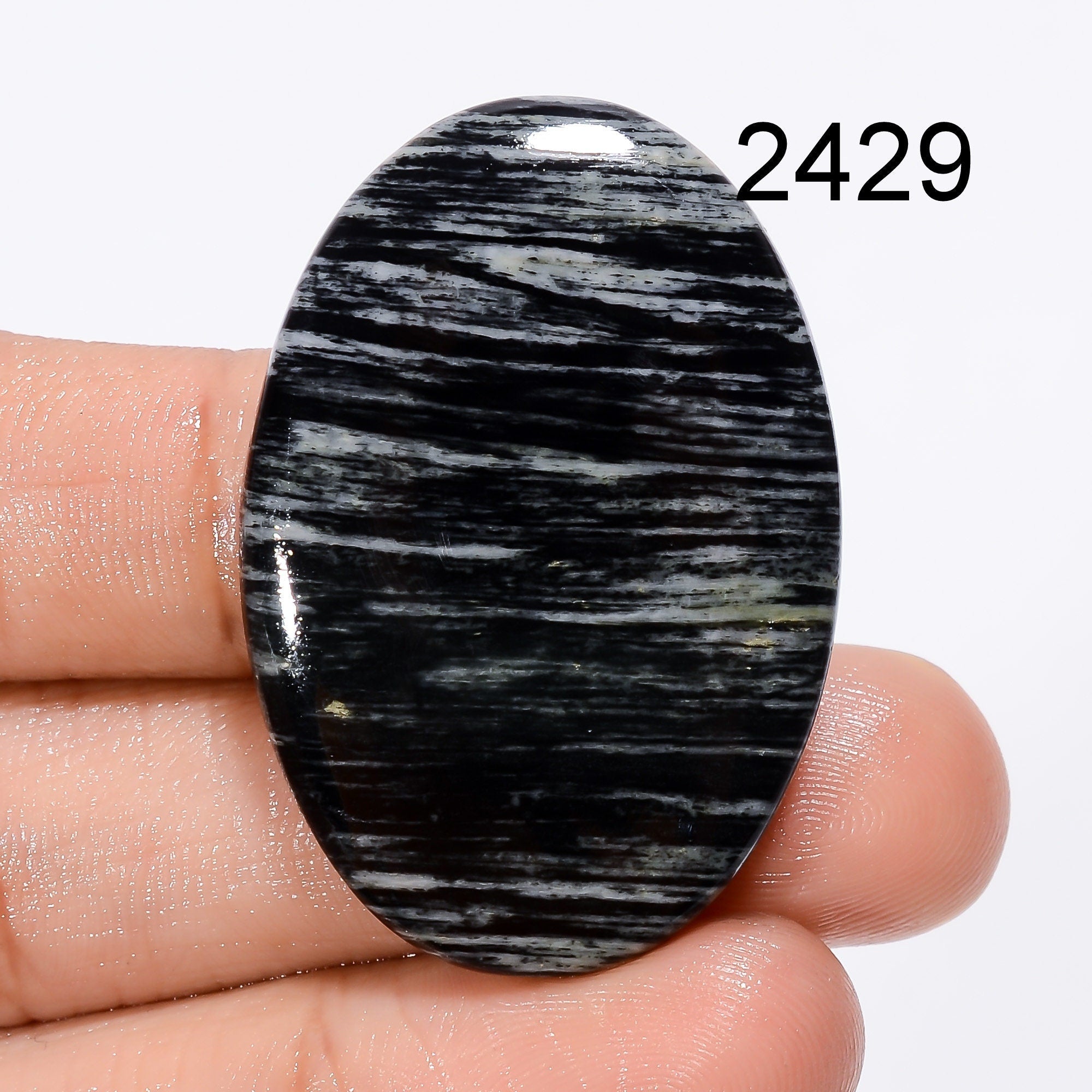 Natural Silver Leaf Jasper, AAA+ Quality Rare Loose Jasper Gemstone, Natural Leaf Jasper Cabochon, Rare Jasper Stone For - image 5