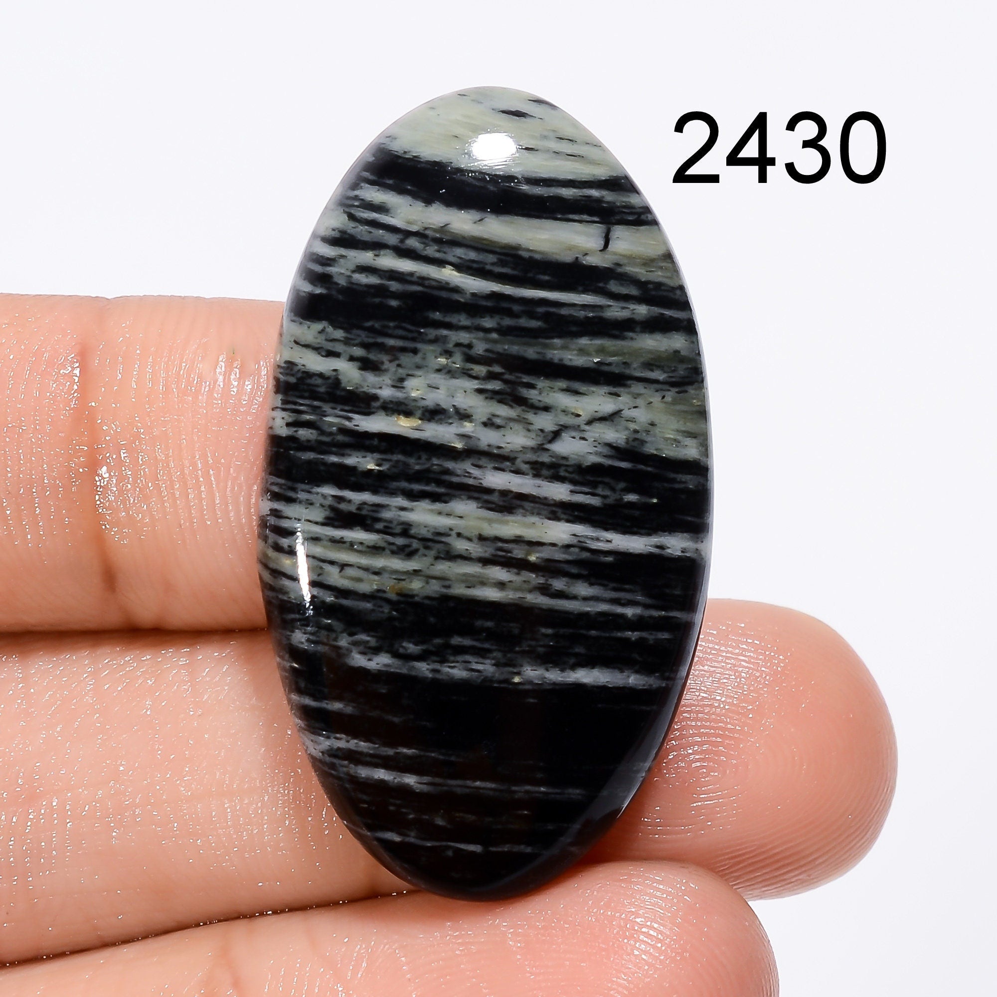 Natural Silver Leaf Jasper, AAA+ Quality Rare Loose Jasper Gemstone, Natural Leaf Jasper Cabochon, Rare Jasper Stone For - image 6
