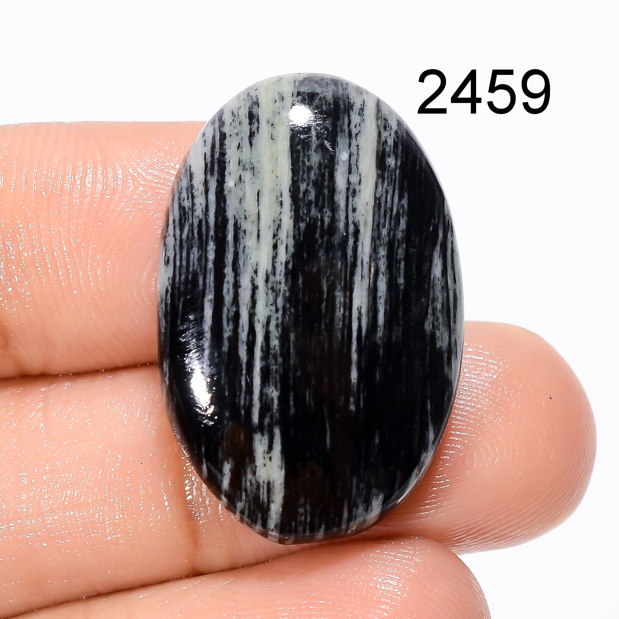 Natural Silver Leaf Jasper, AAA+ Quality Rare Loose Jasper Gemstone, Natural Leaf Jasper Cabochon, Rare Jasper Stone For - image 7