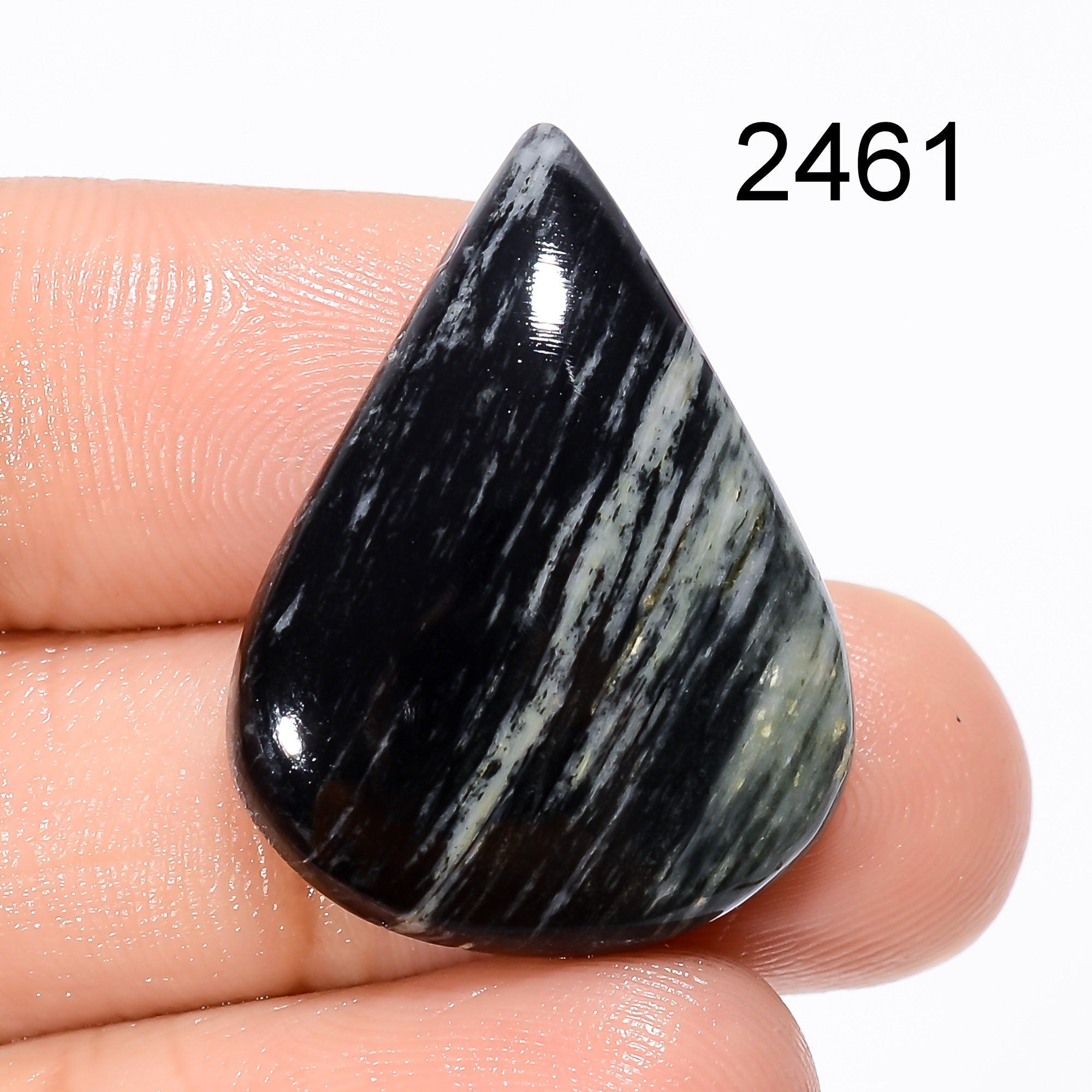 Natural Silver Leaf Jasper, AAA+ Quality Rare Loose Jasper Gemstone, Natural Leaf Jasper Cabochon, Rare Jasper Stone For - image 9