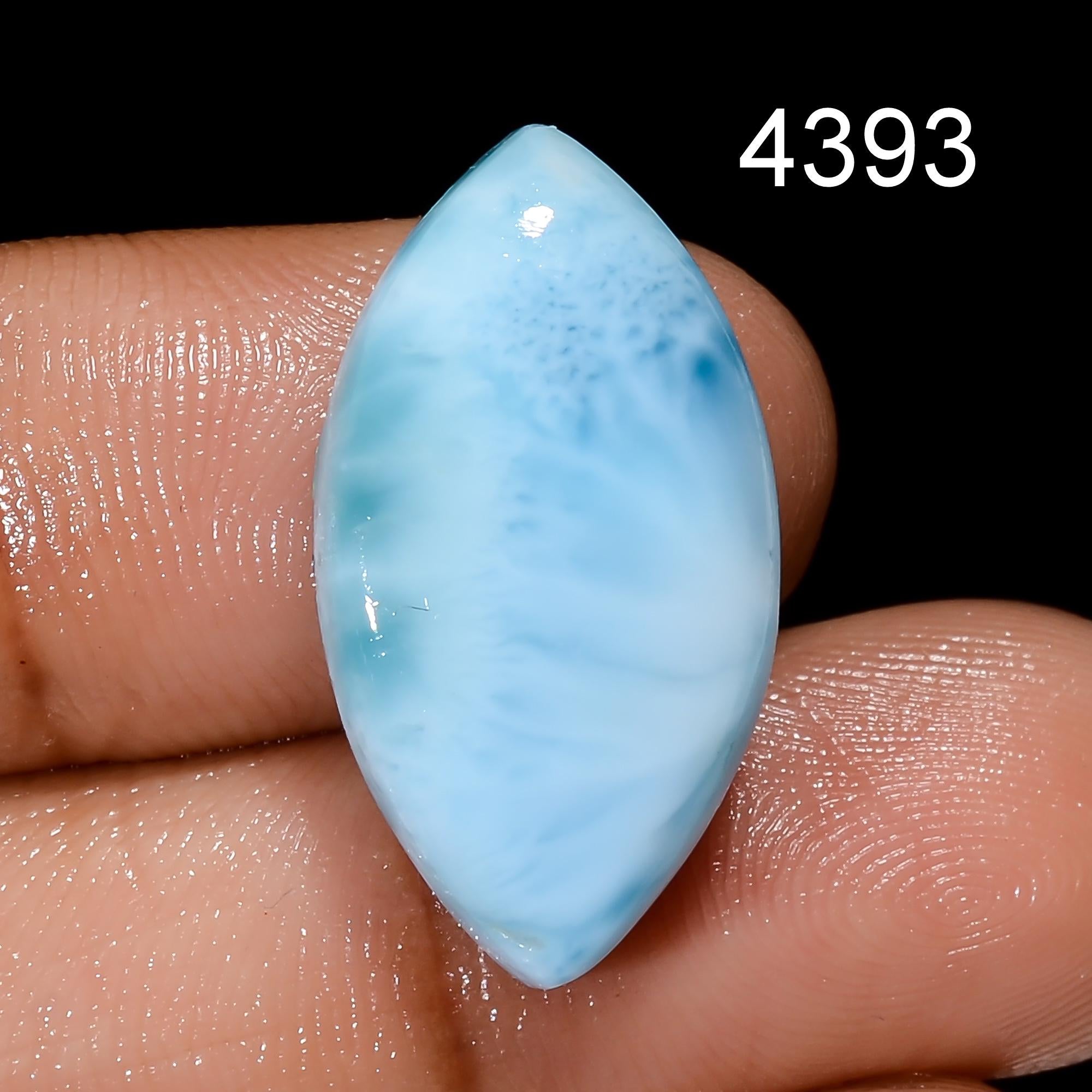 Natural Larimar Gemstone, Designer Larimar Cabochon Crystal, DIY-ART-CRAFTS Pendant Necklace.