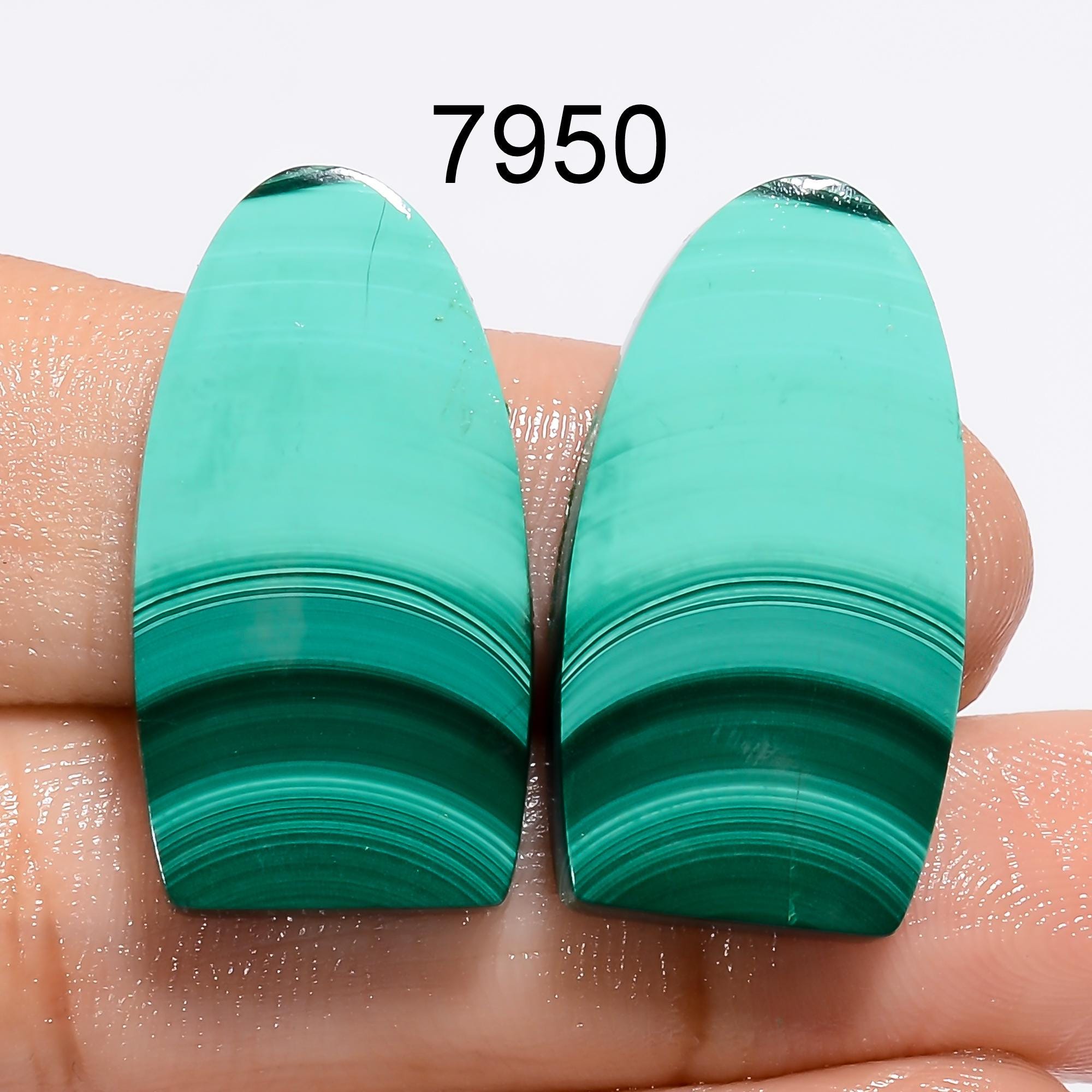 Natural Malachite Pair Gemstone, Top Quality African Malachite Gemstone Pair For Jewelry, Designer Earring Making Pair, 