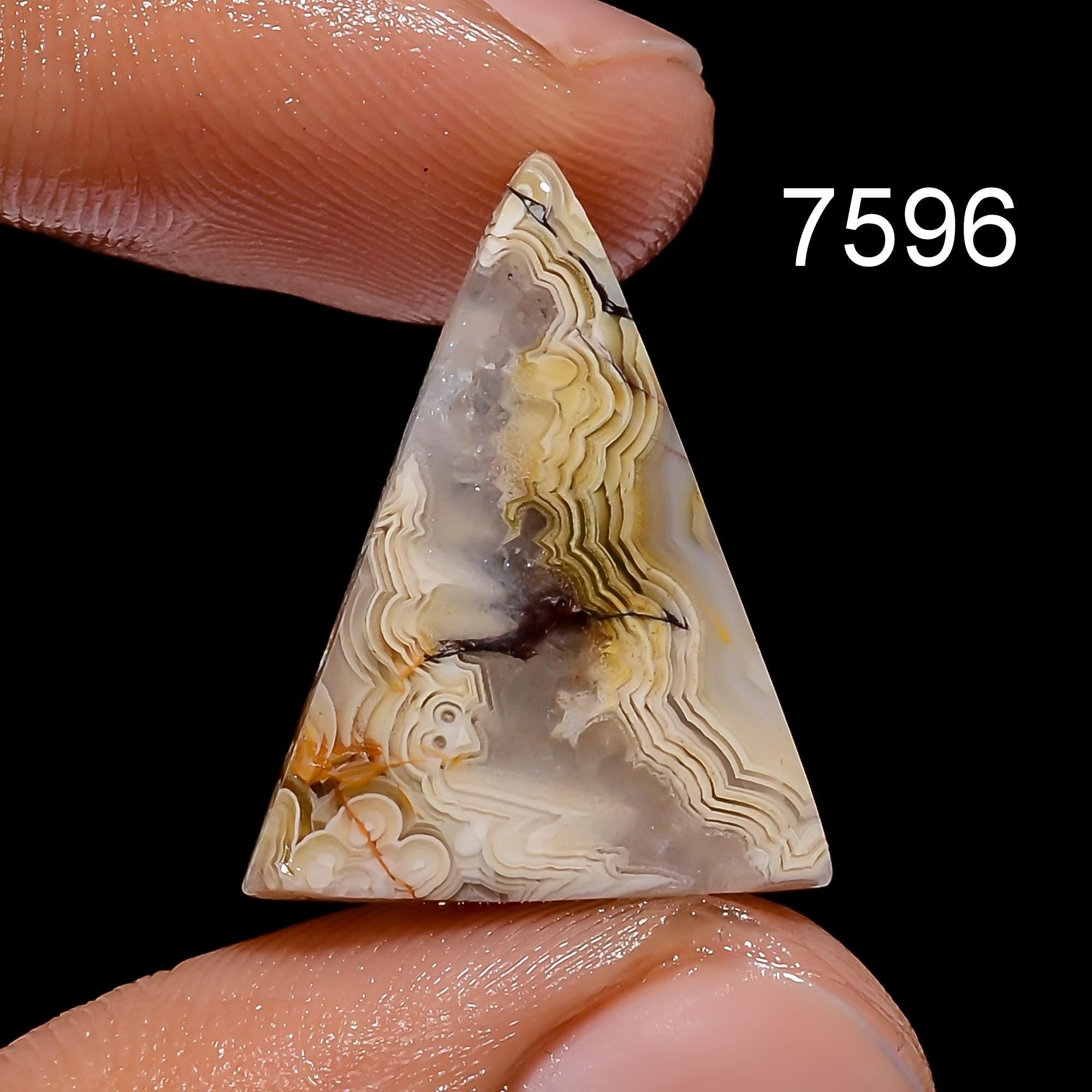 AAA Crazy Lace Agate Cabochon, Mix Shape Gemstone Pendant - image 2