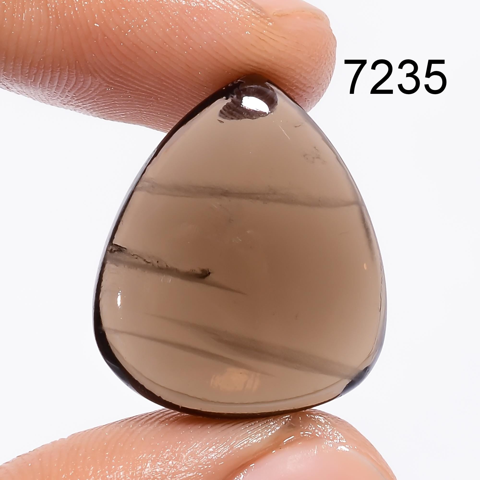 Natural Smoky Quartz Gemstone Cabochon, DesignerTop Quality Smoky Quartz Crystal, Loose Smoky Quartz For Pendent Jewelry