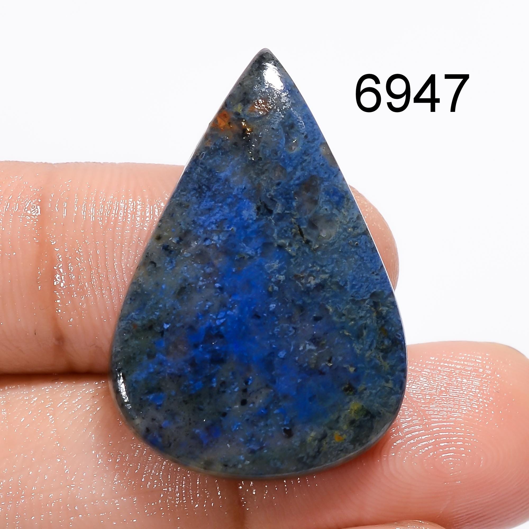 Natural Dumortierite Gemstone, Loose Cabochon For Jewelry Making Supply - image 5