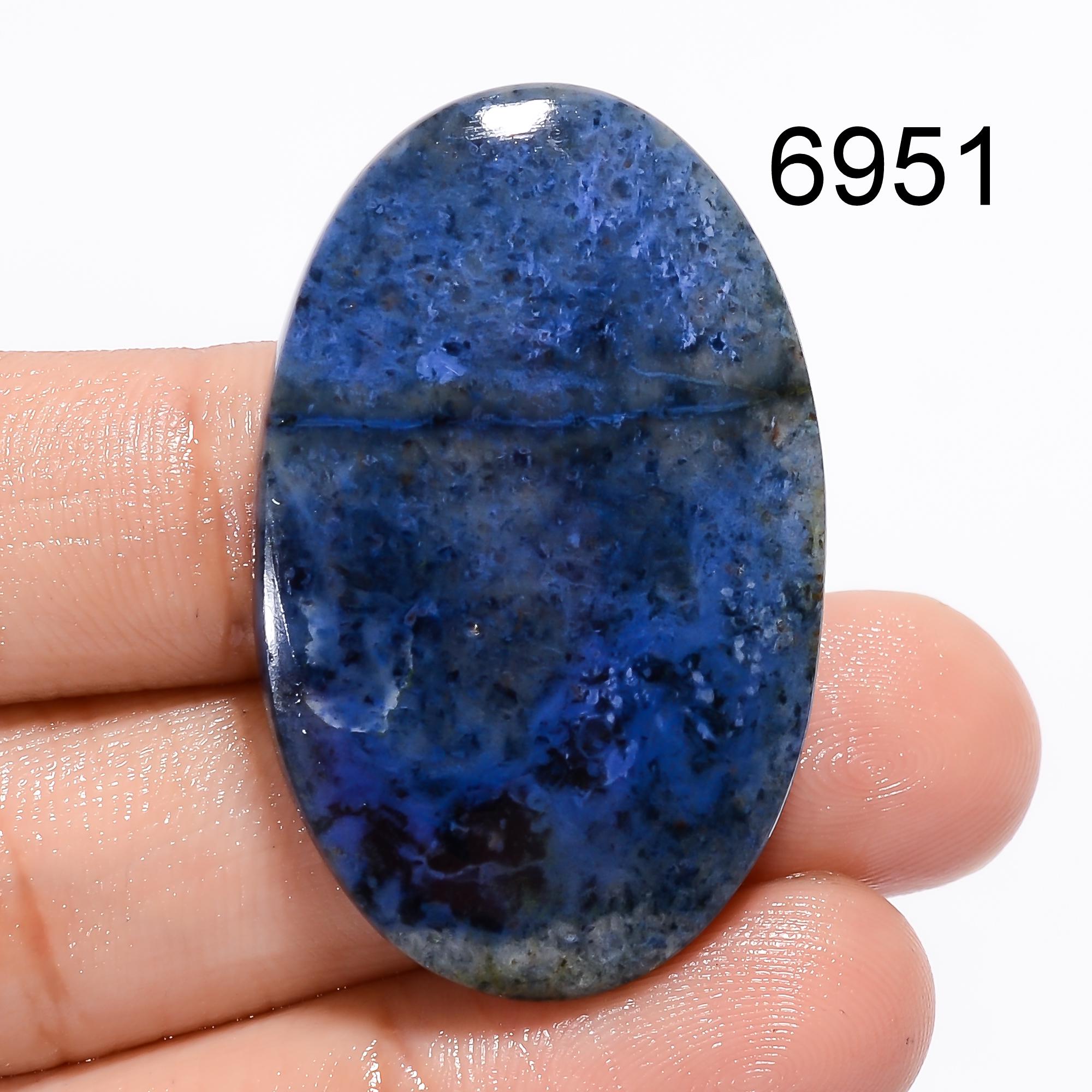 Natural Dumortierite Gemstone, Loose Cabochon For Jewelry Making Supply - image 8