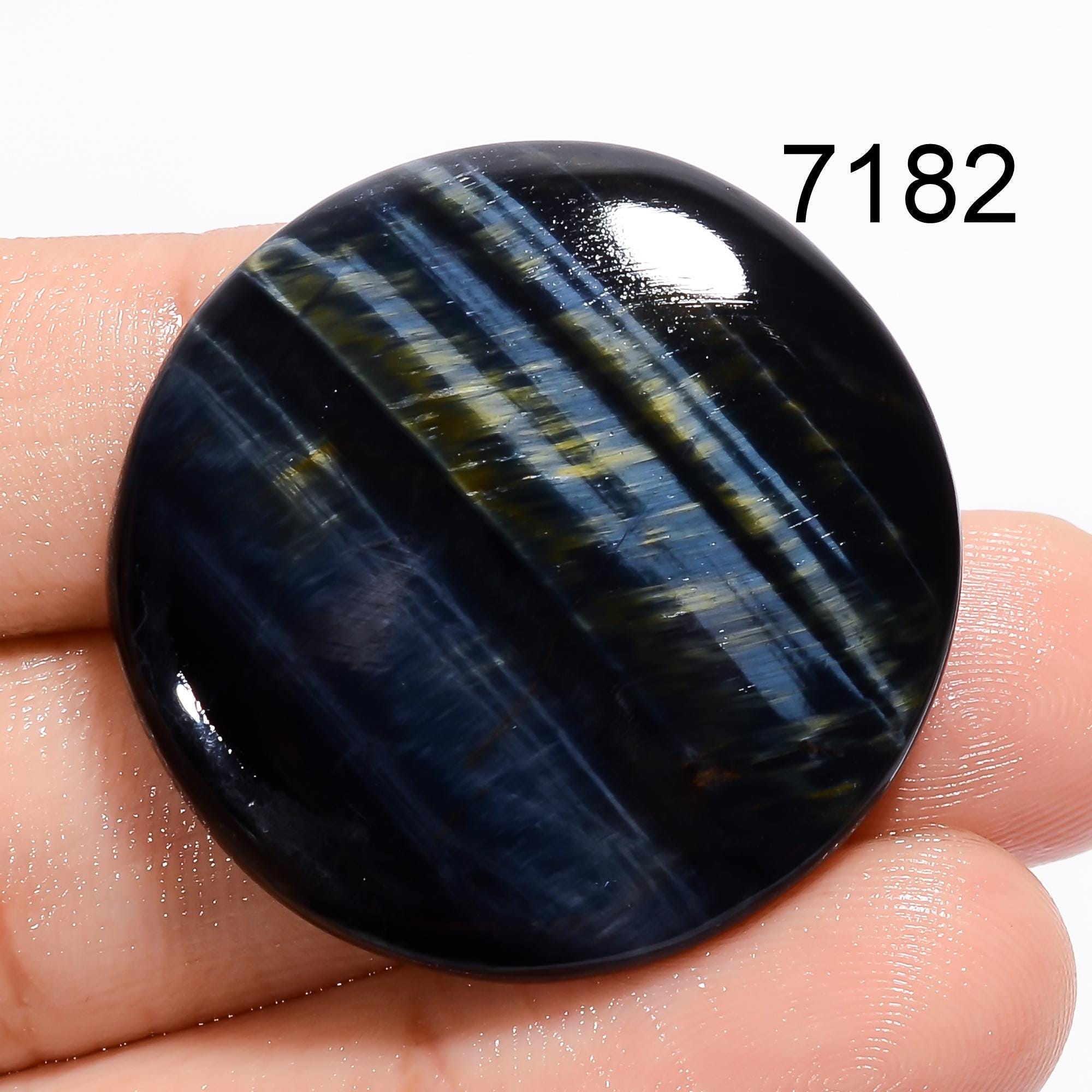 Blue Tiger Eye Gemstone Cabochon, Mix Shape Natural Blue Tiger Eye Cabochon, Loose Tiger Eye For Jewelry Making Supply,  - image 2