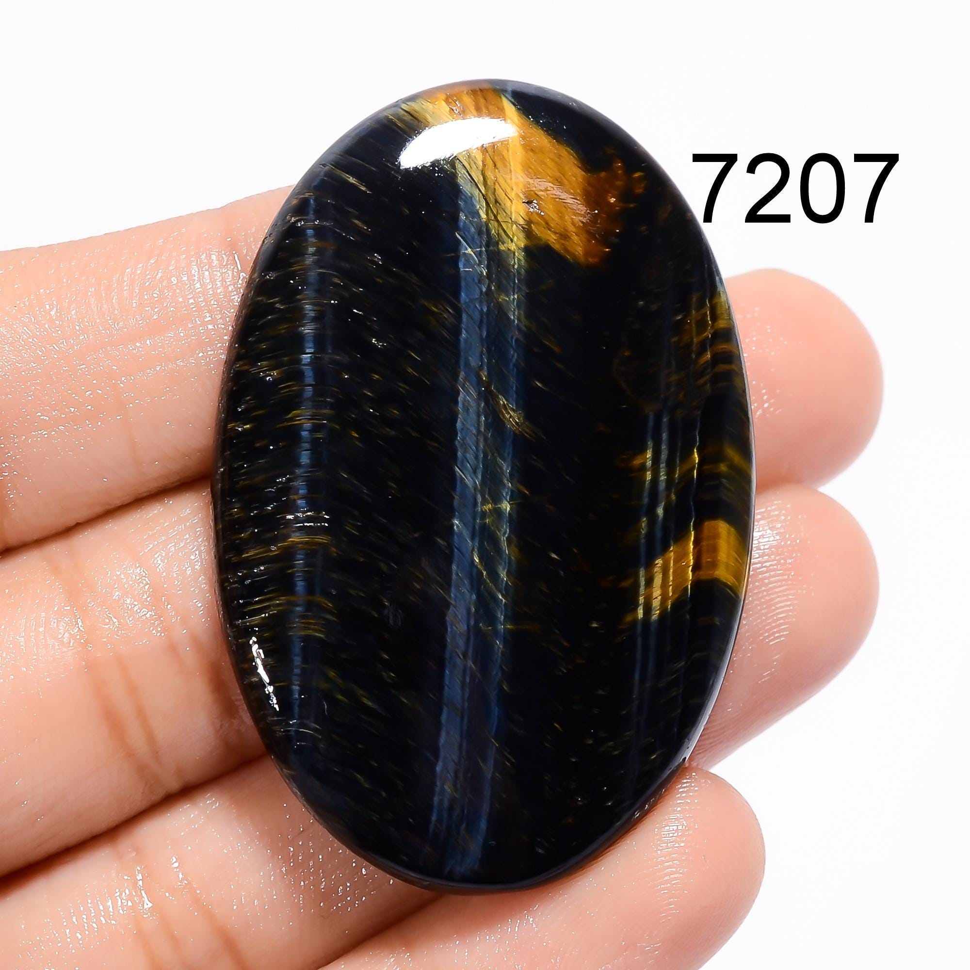 AAA Blue Tiger Eye Gemstone Cabochon: Mix Shape Loose Stone