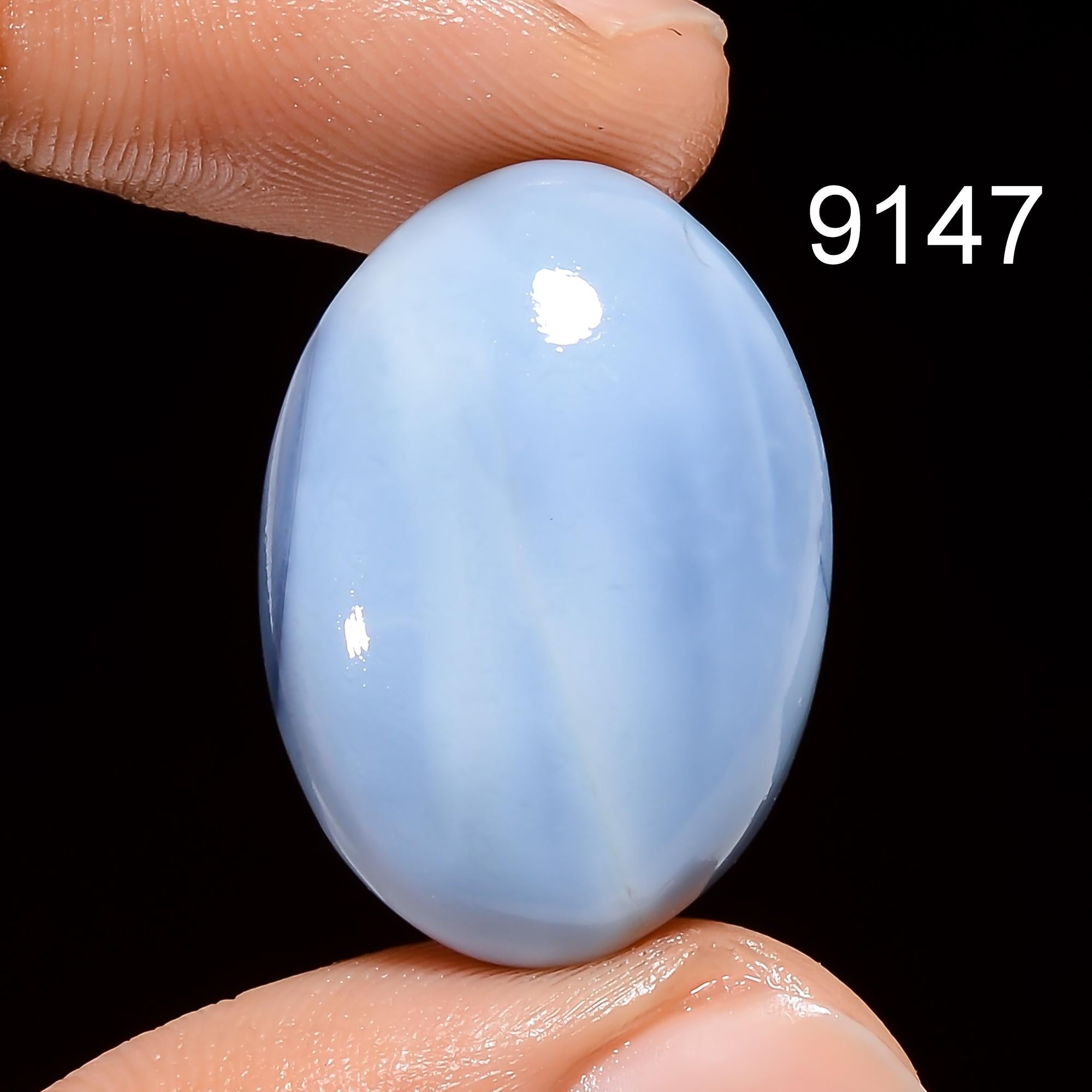 Natural Owyhee Blue Opal Cabochon: AAA Grade  Mix Shape Smooth Gemstone - image 2