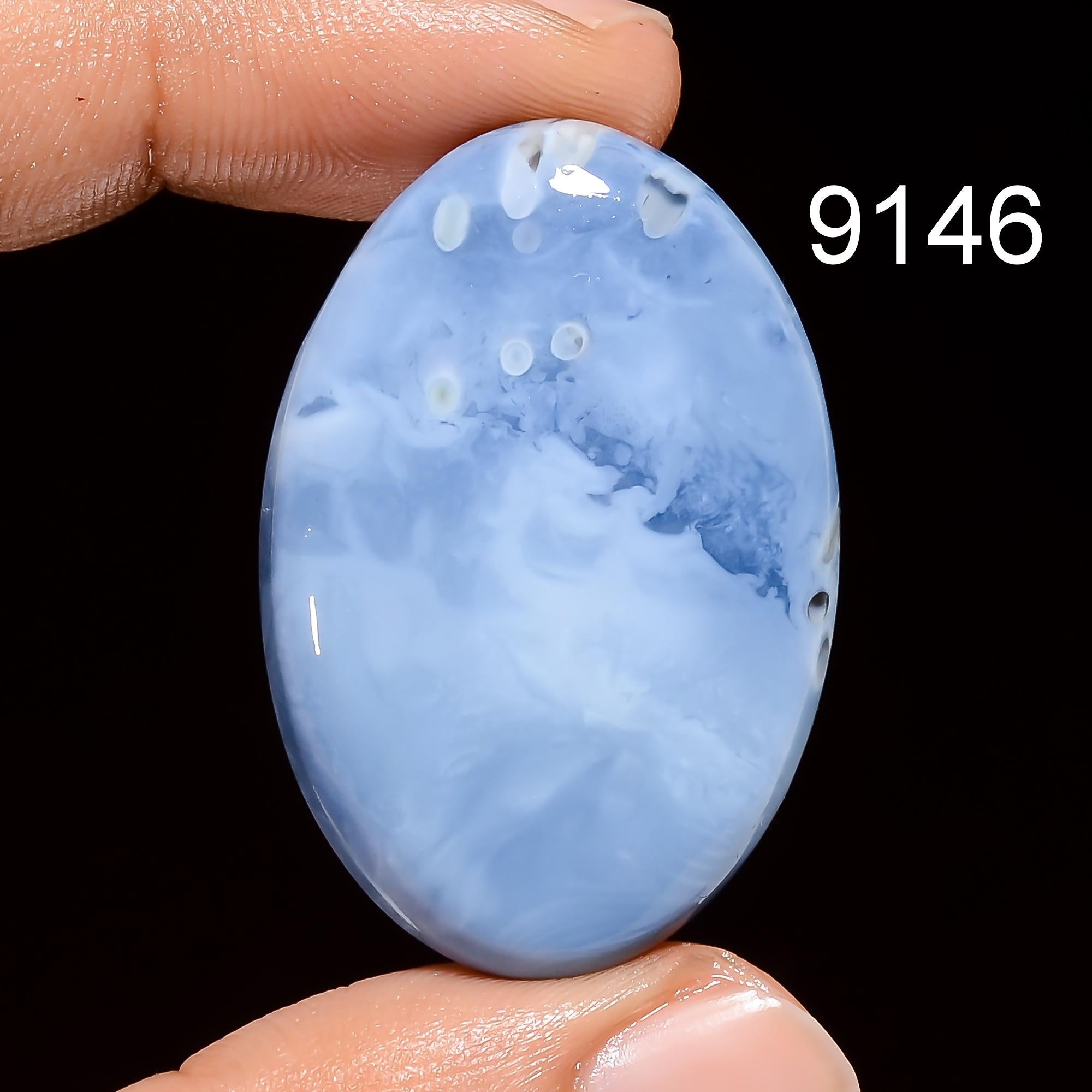 Natural Owyhee Blue Opal Cabochon: AAA Grade  Mix Shape Smooth Gemstone