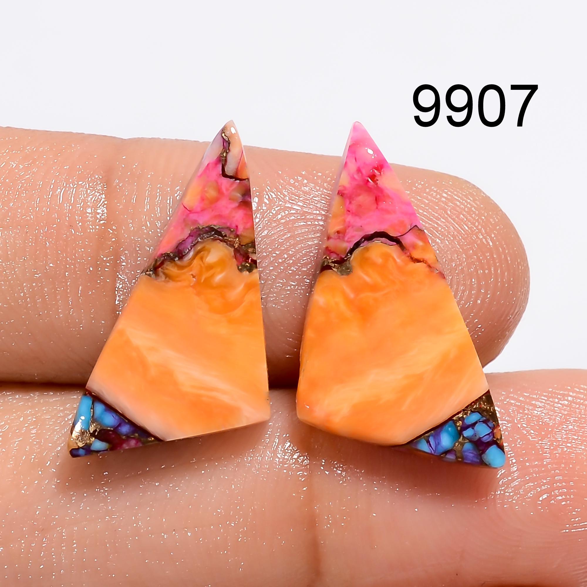 AAA Mohave Copper Turquoise Gemstone Pair, Earring Cabochons - image 7