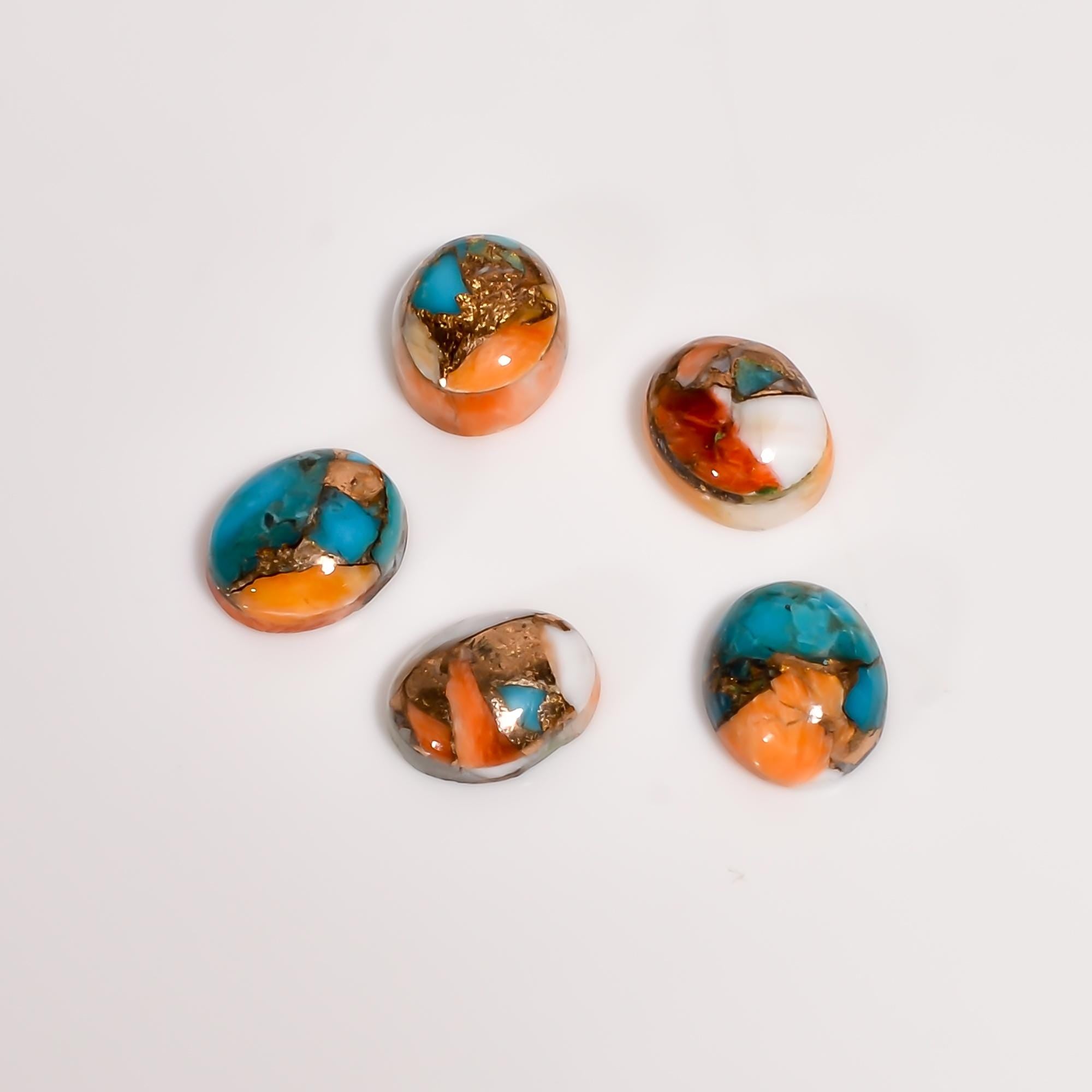 Oyster Copper Turquoise Oval Gemstone, 10x8 MM Calibrated AAA Quality. - image 2