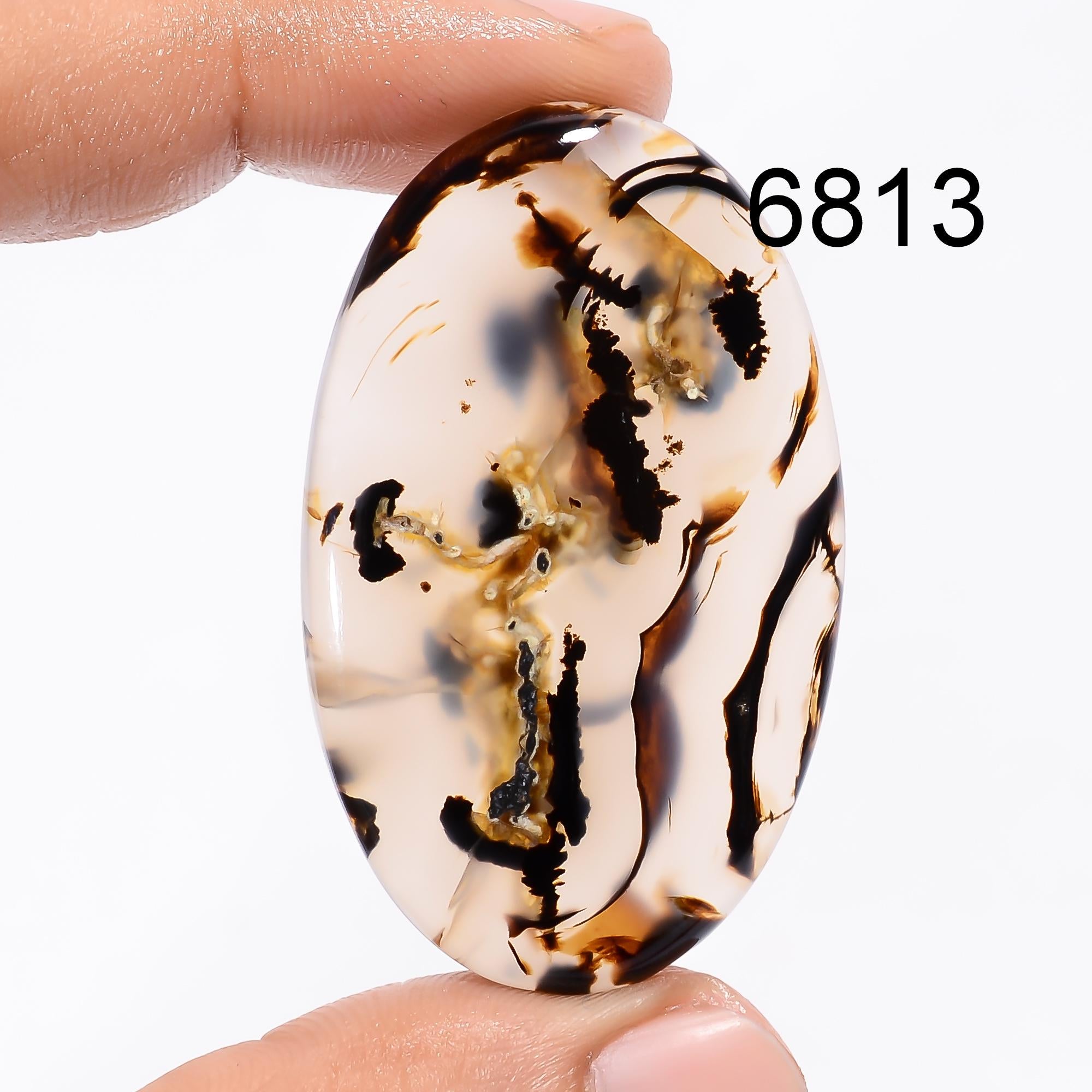 Multi Color Montana Agate Gemstone Cabochon, AAA Quality - image 4