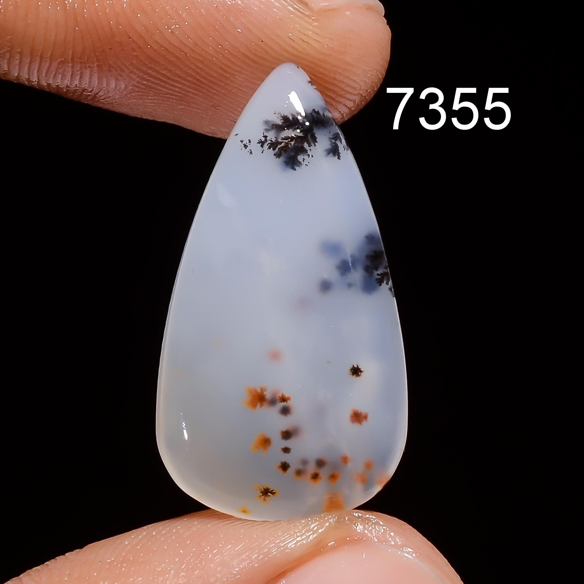 Natural Dendritic Agate Cabochon: Mix Shape Gemstone, AAA Quality Healing Gemstone - image 2