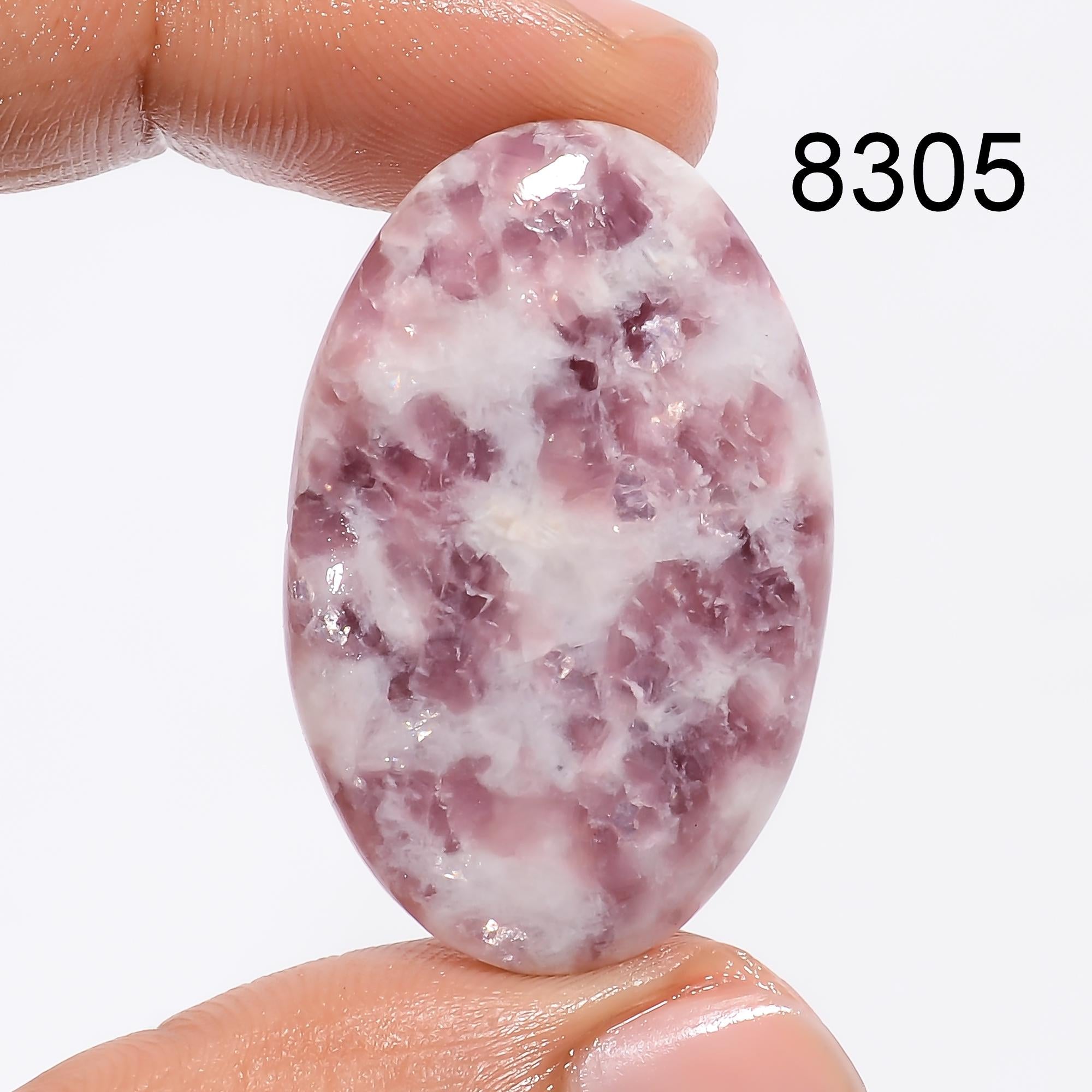 AAA Quality Natural Pink Lepidolite Loose Cabochon Gemstone for Designer Jewelry Making Pendant Supplies - image 4