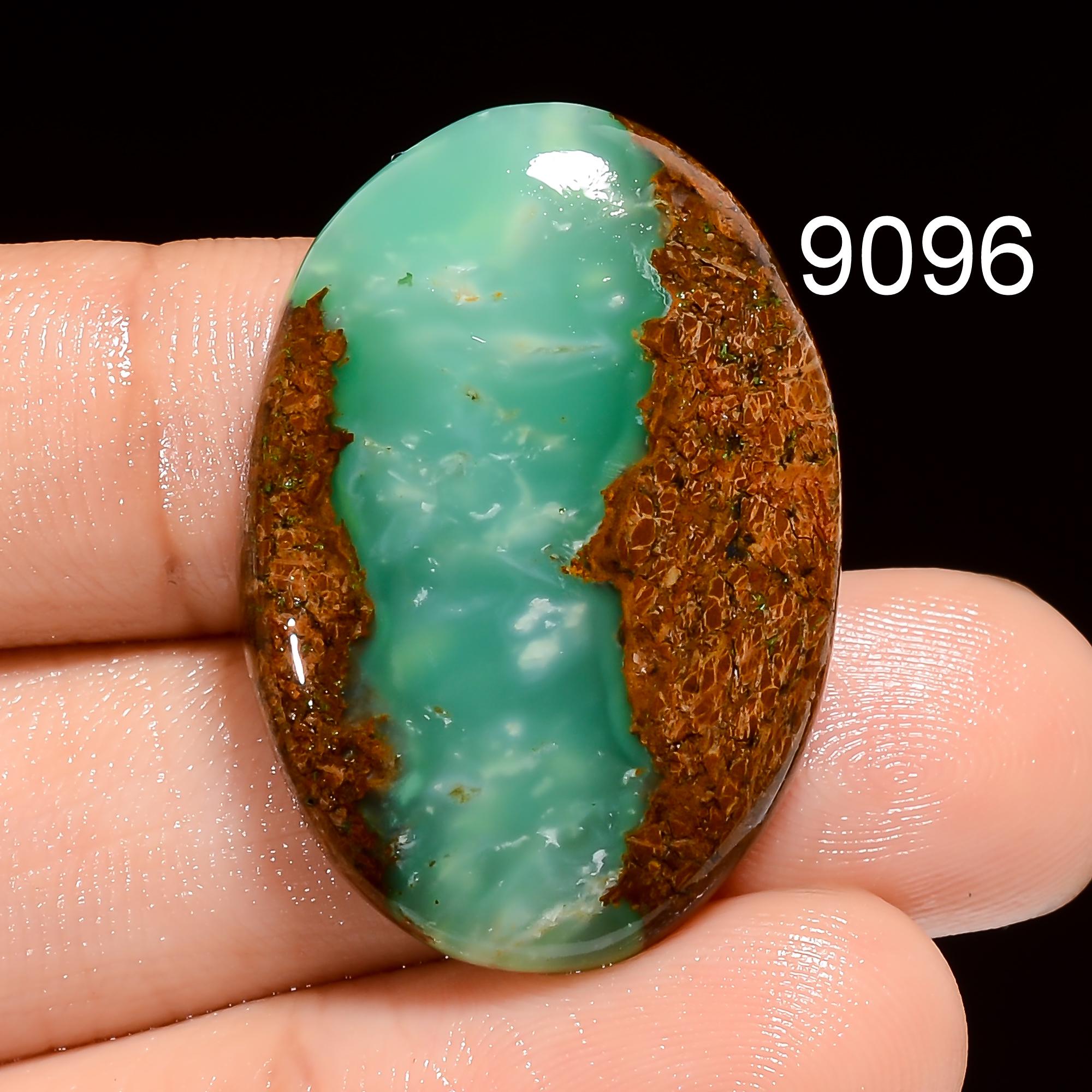 Natural Bio Chrysoprase Gemstone, Bio Chrysoprase Cabochon Diy-Art-Crafts Pendant Gemstone For Jewelry, AAA+ Quality Sto - image 3