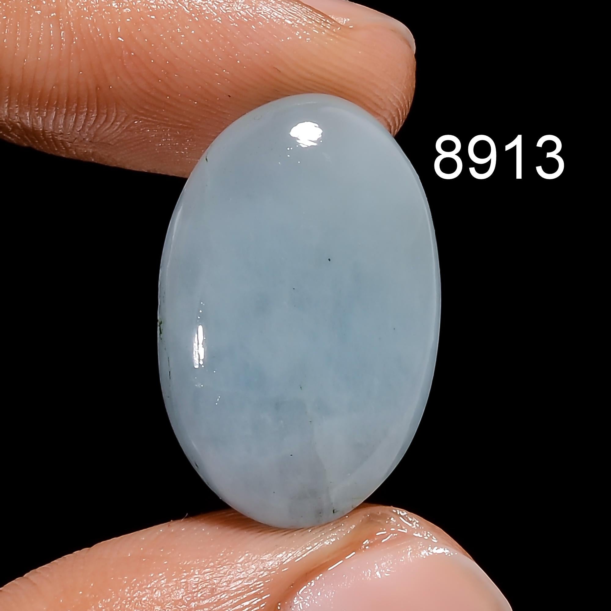 AAA Blue Aquamarine Cabochon, Rare Gemstone, Jewelry Making