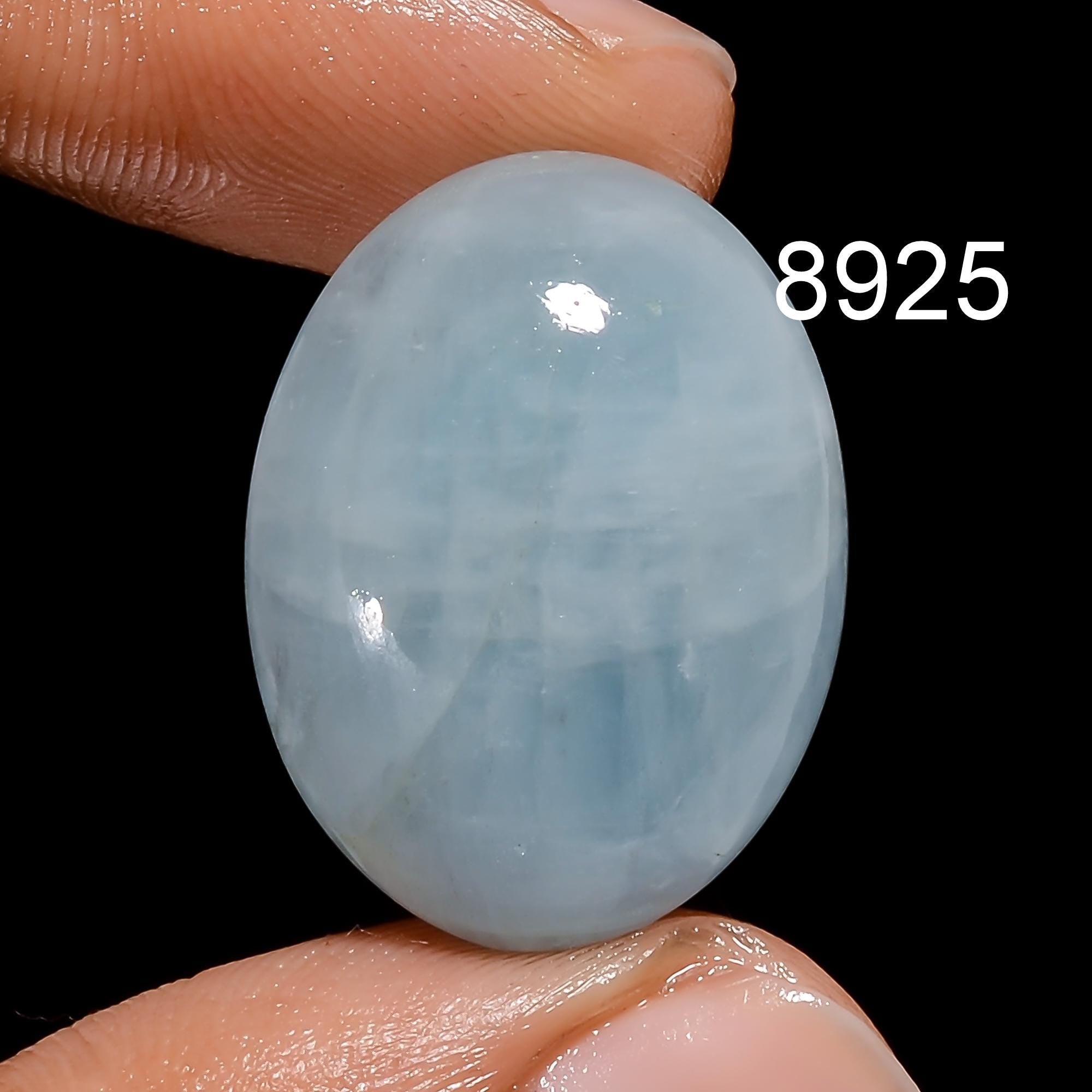 Natural Blue Aquamarine Gemstone, Oval Blue Flashy Aquamarine Cabochon, Blue Aquamarine Loose Gemstone Cabochon For Jewe