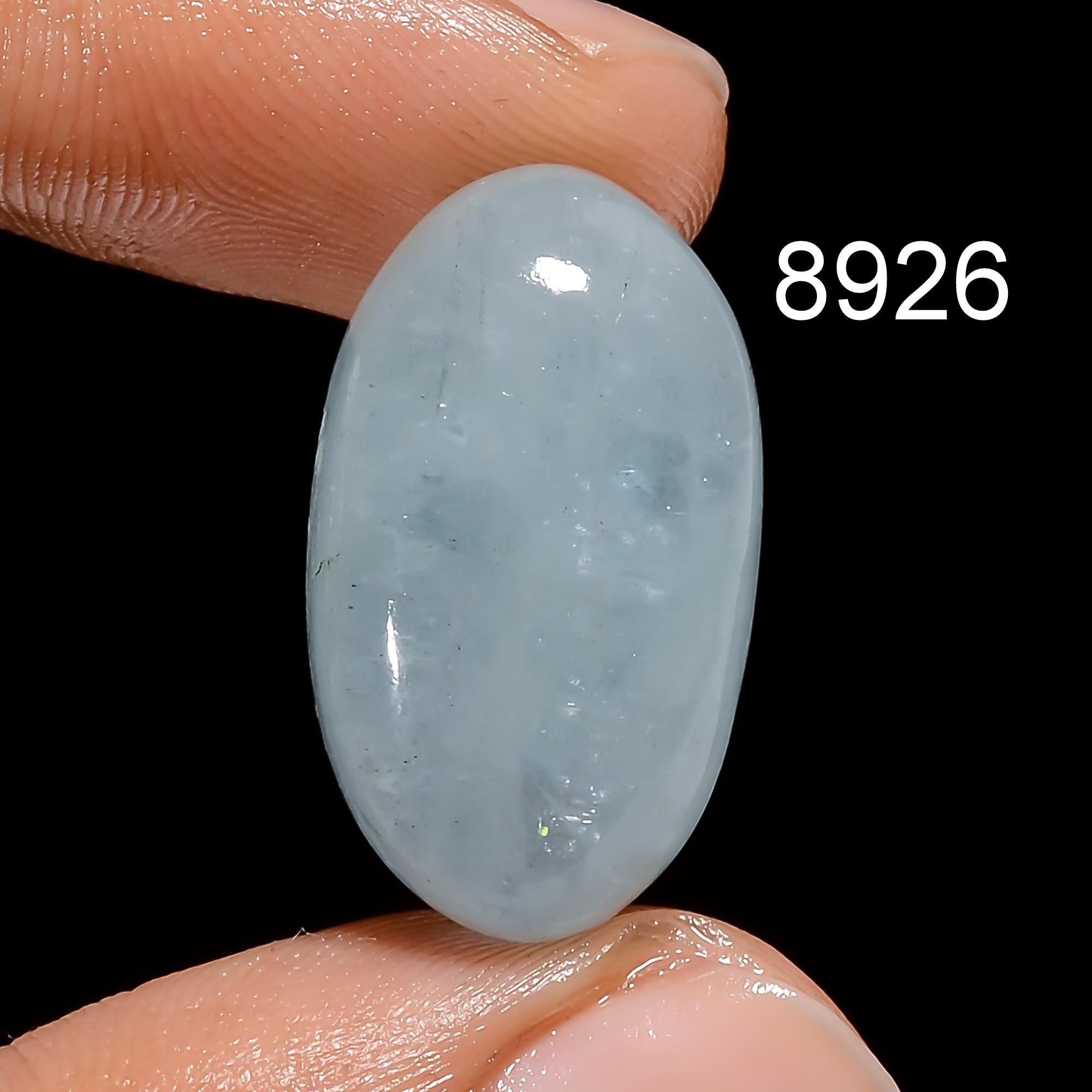 Natural Blue Aquamarine Gemstone, Oval Blue Flashy Aquamarine Cabochon, Blue Aquamarine Loose Gemstone Cabochon For Jewe