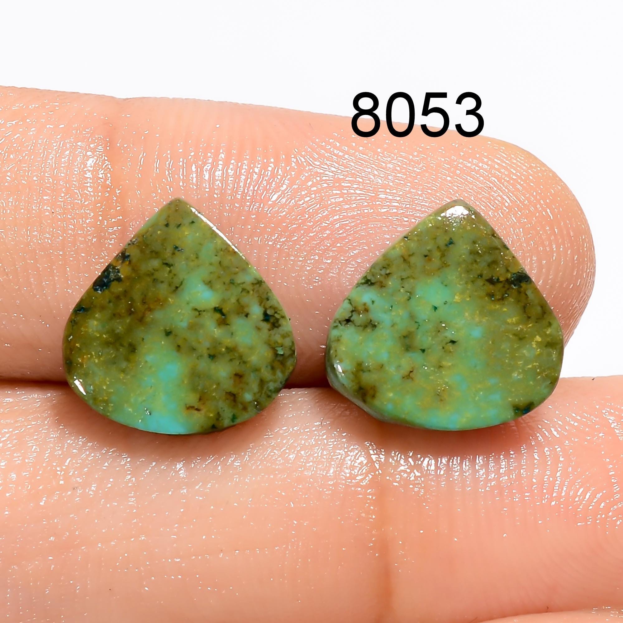 Turquoise Gemstone Pair, Designer Matched Turquoise Pair, Gemstone Earring Loose Matched Gemstone For Jewelry Making Sup