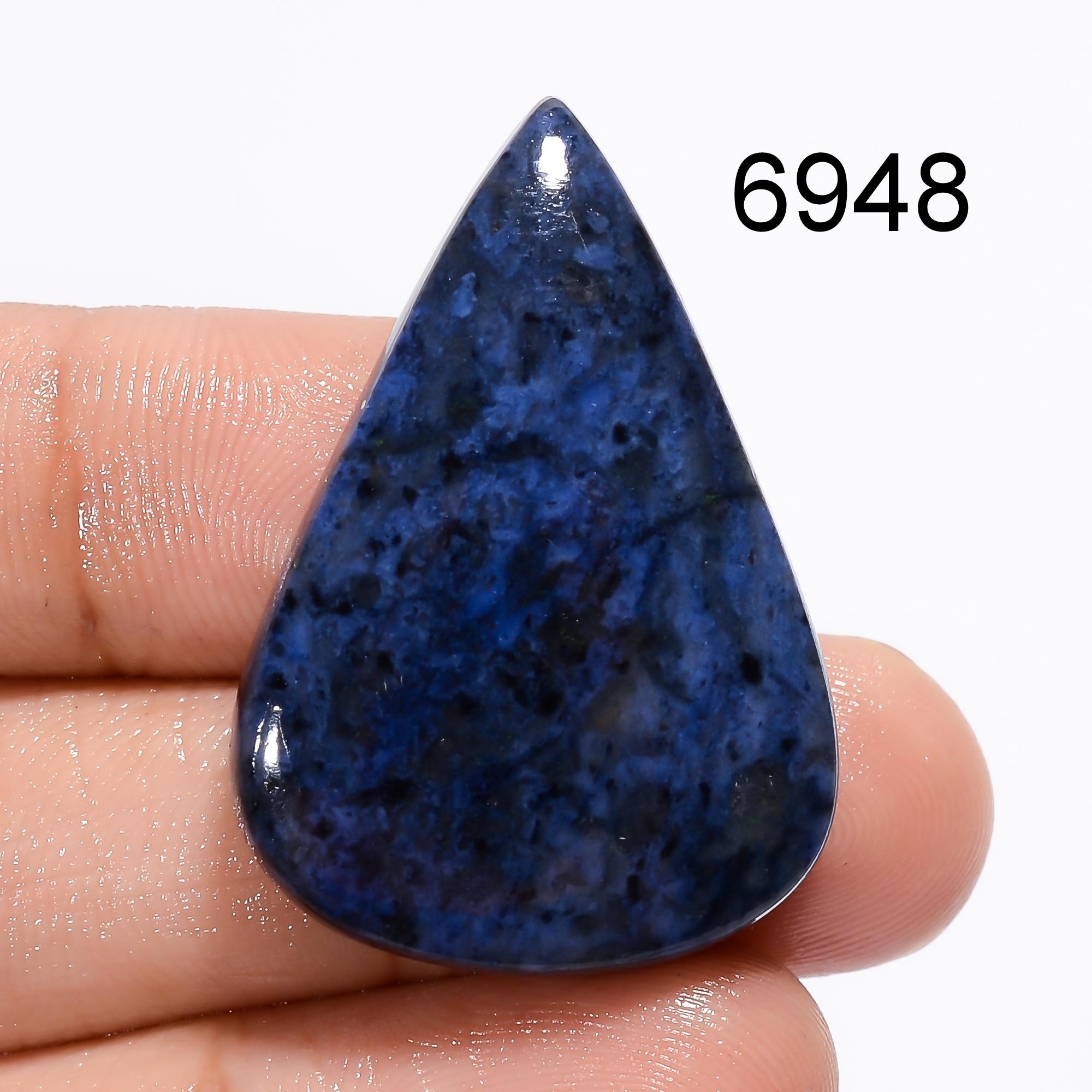 Natural Dumortierite Gemstone, Loose Cabochon For Jewelry Making Supply - image 6