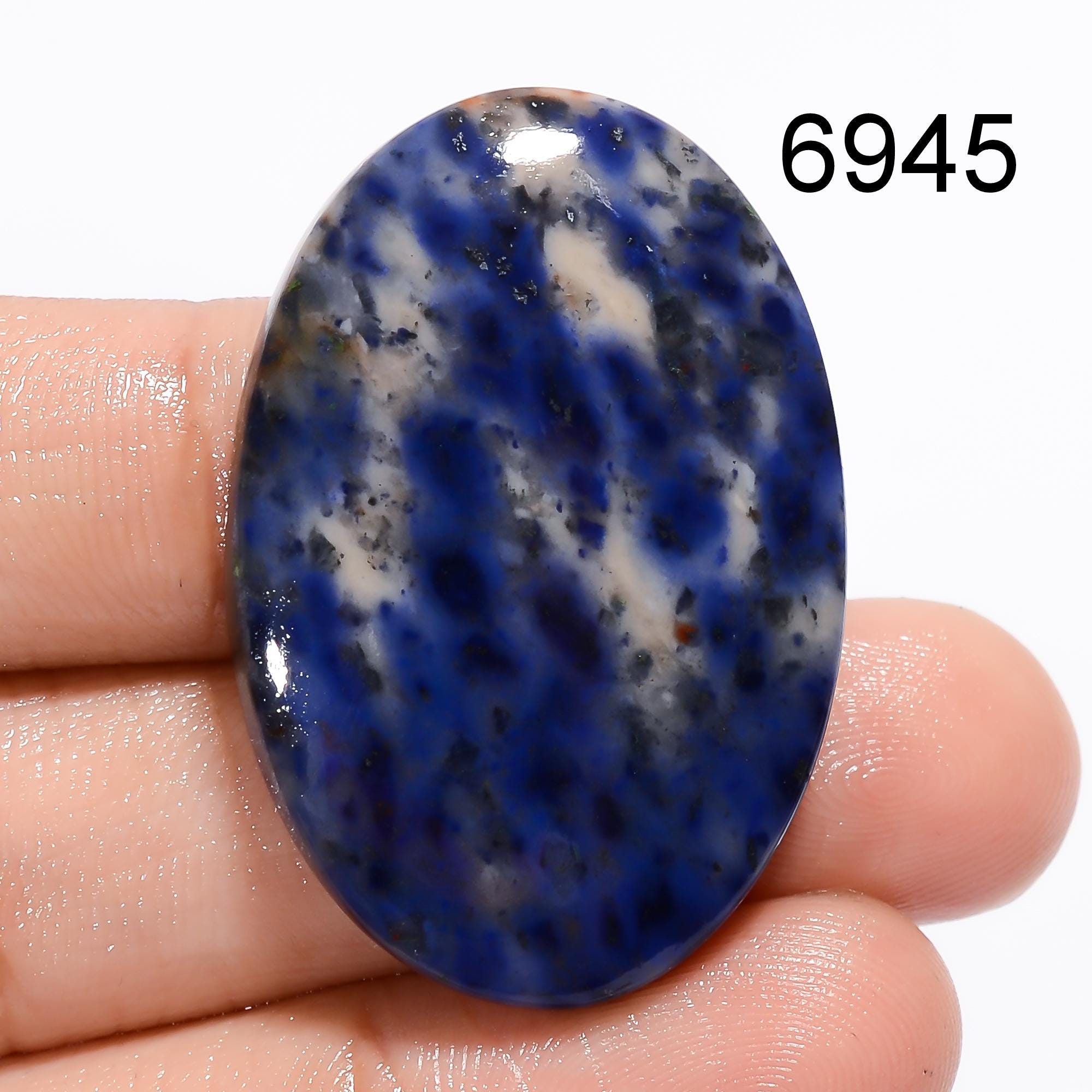 Natural Dumortierite Gemstone, Loose Cabochon For Jewelry Making Supply