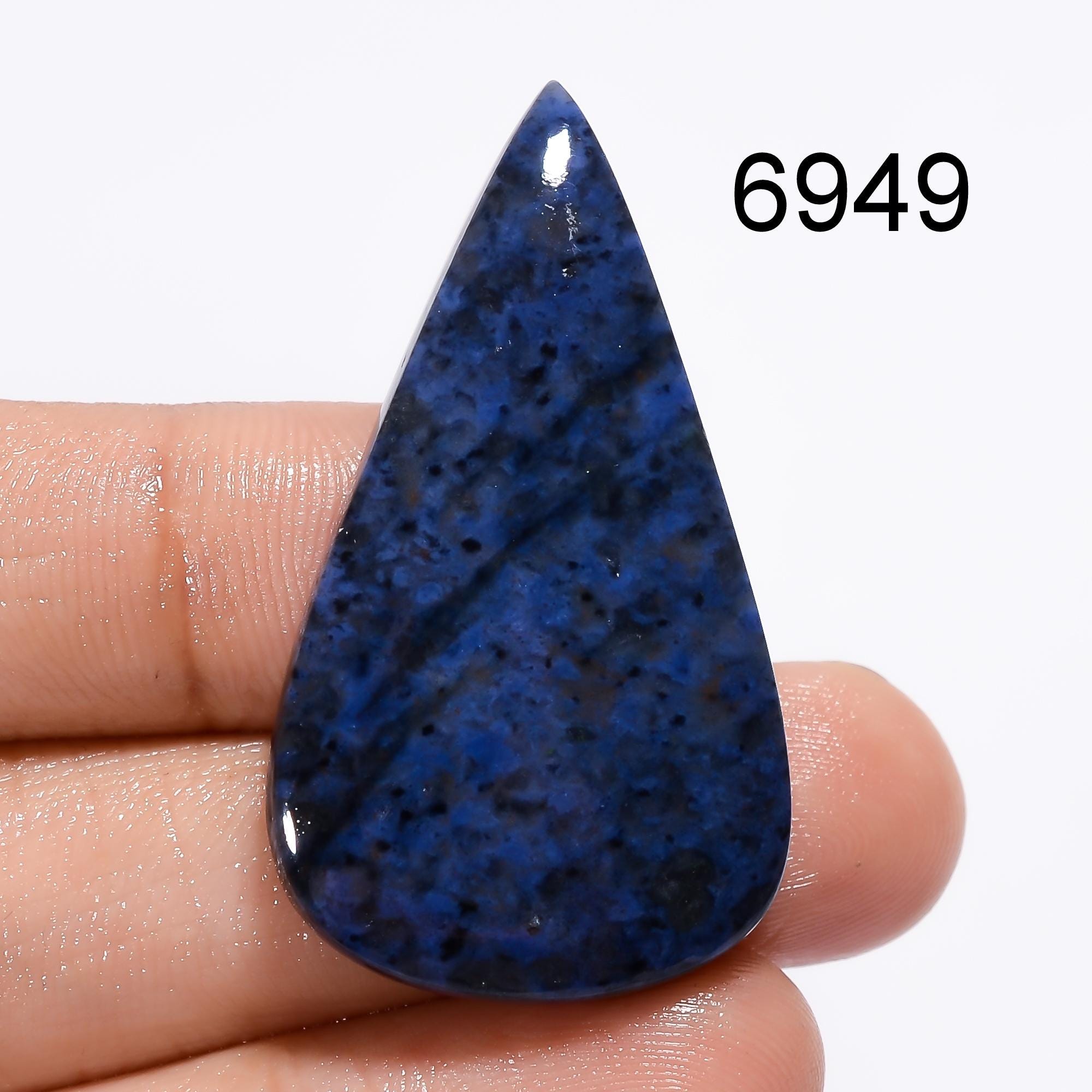 Natural Dumortierite Gemstone, Loose Cabochon For Jewelry Making Supply - image 7